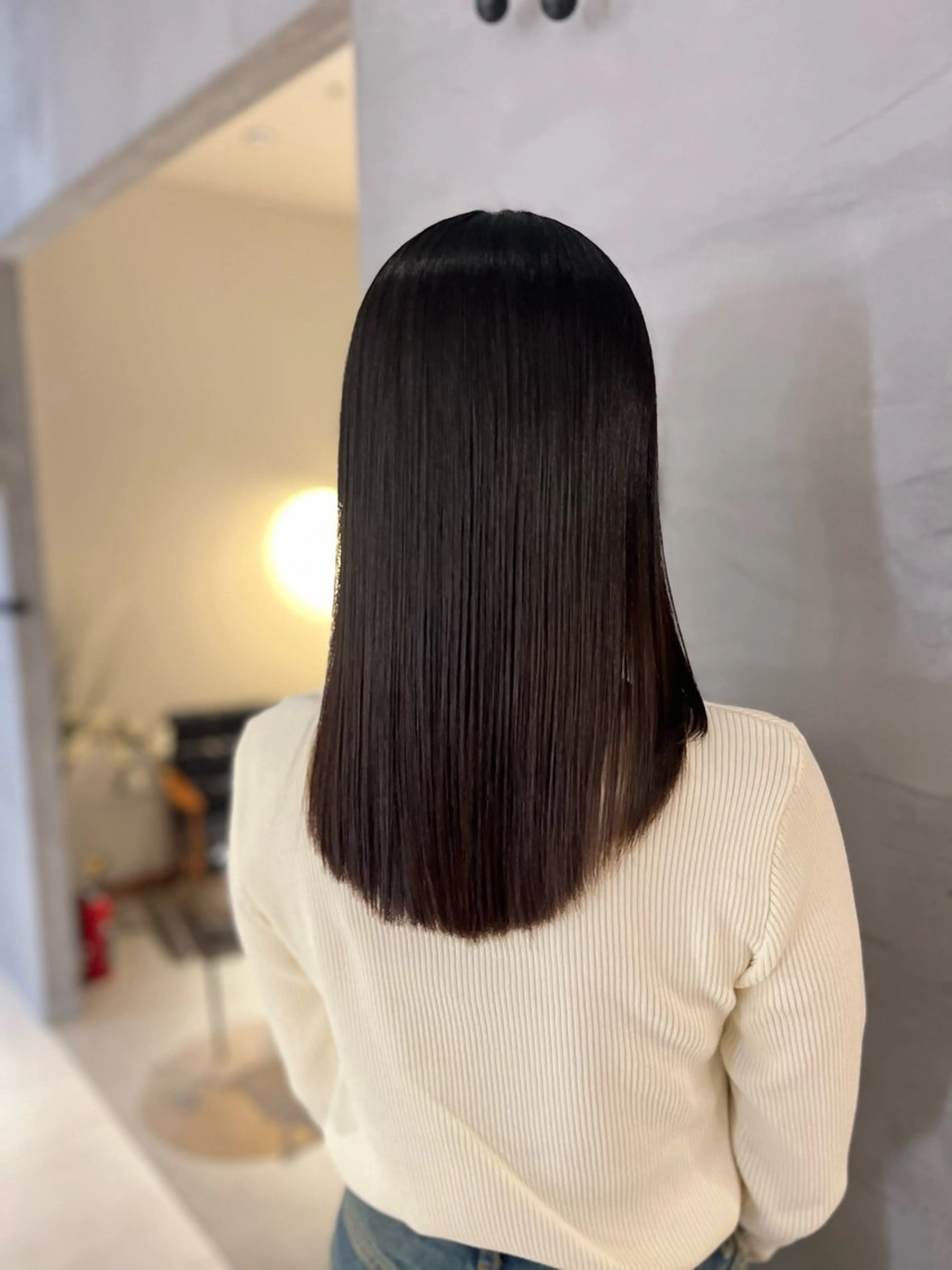 セミロング 髪質改善 カット 縮毛矯正 AYU (ému) 伏見/髪質改善のヘアスタイル