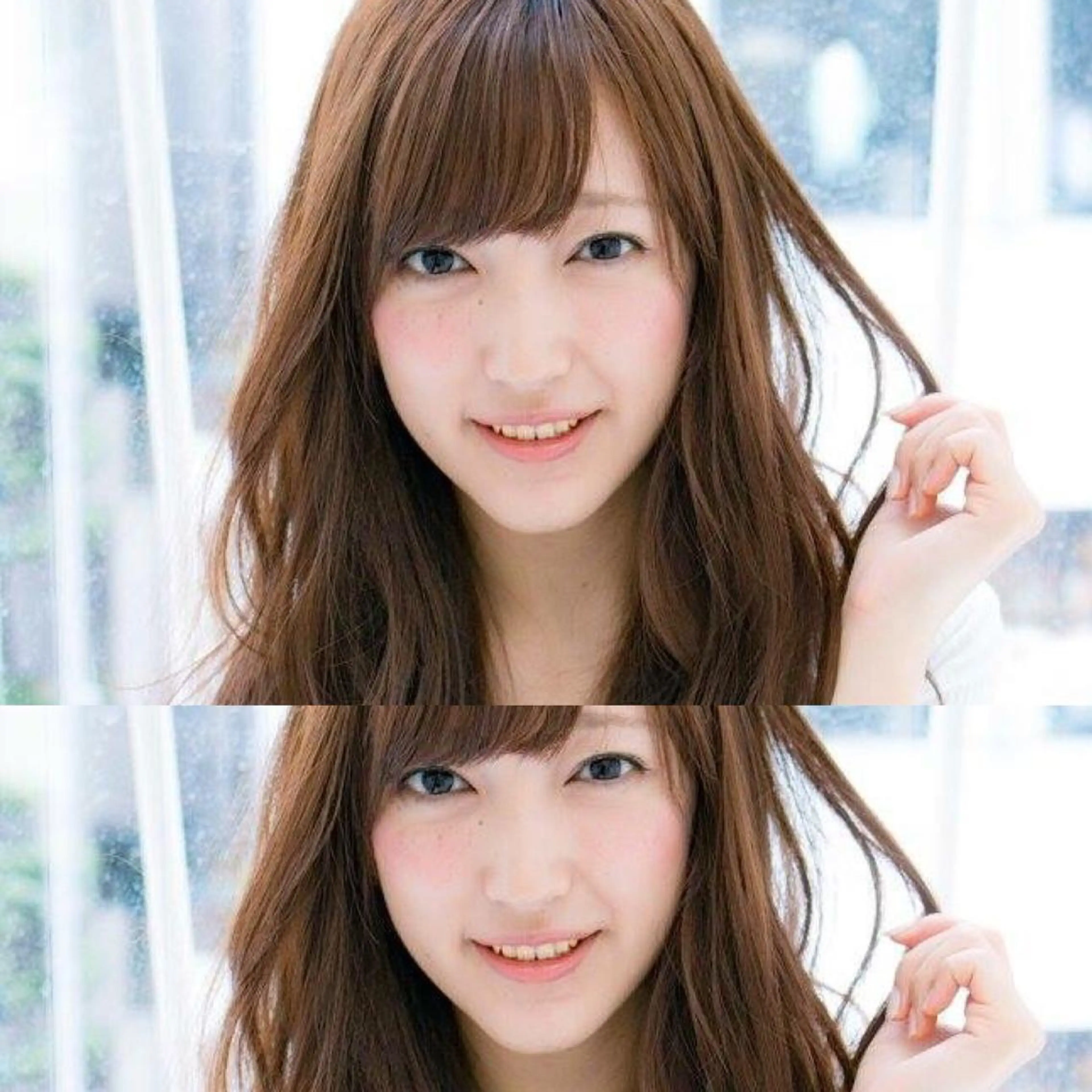 ミディアム セミロング ロング カラー パーマ 内藤 達也のヘアスタイル