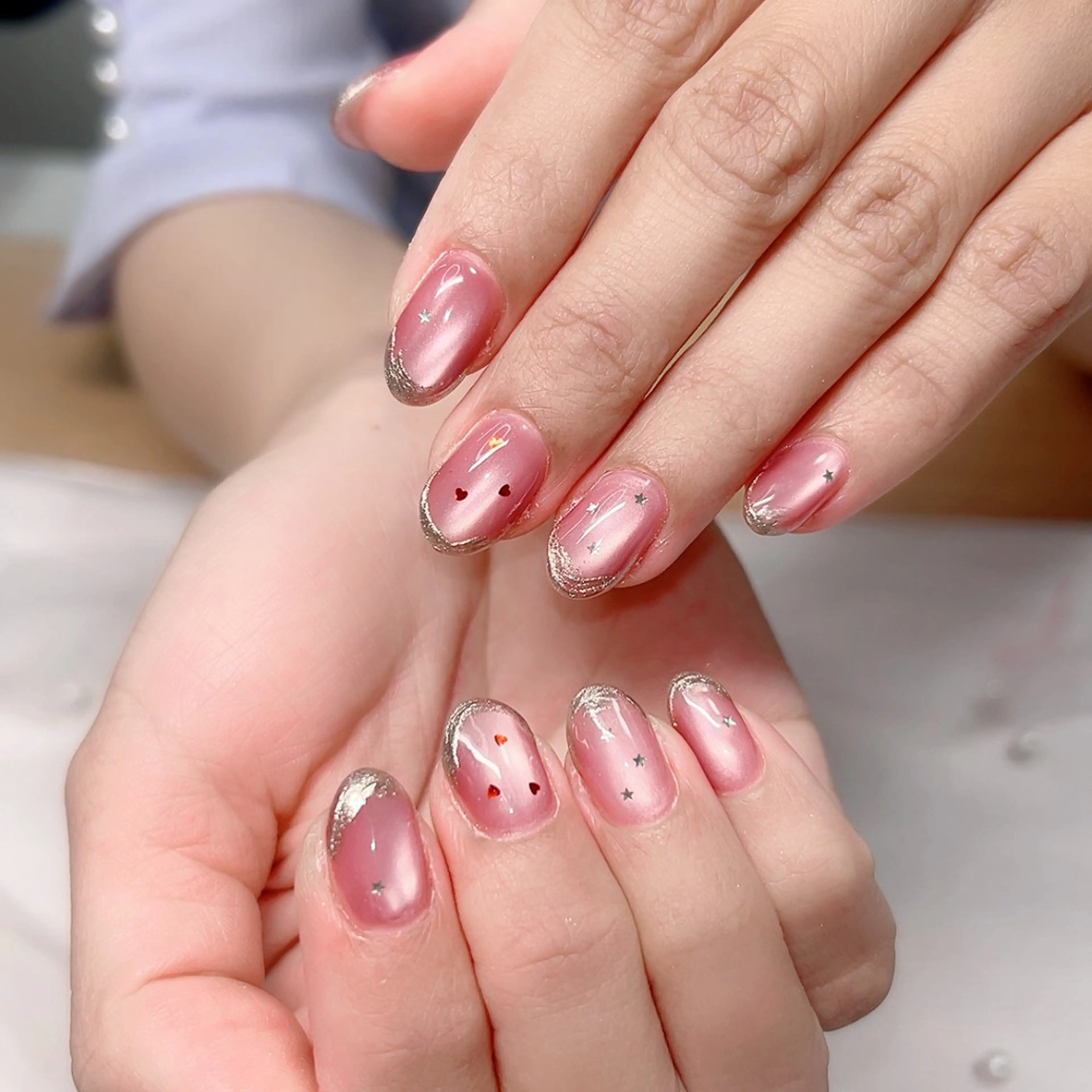 ネイル オフィスネイル ワンカラーネイル ピンク Cute Tips nailのネイルデザイン