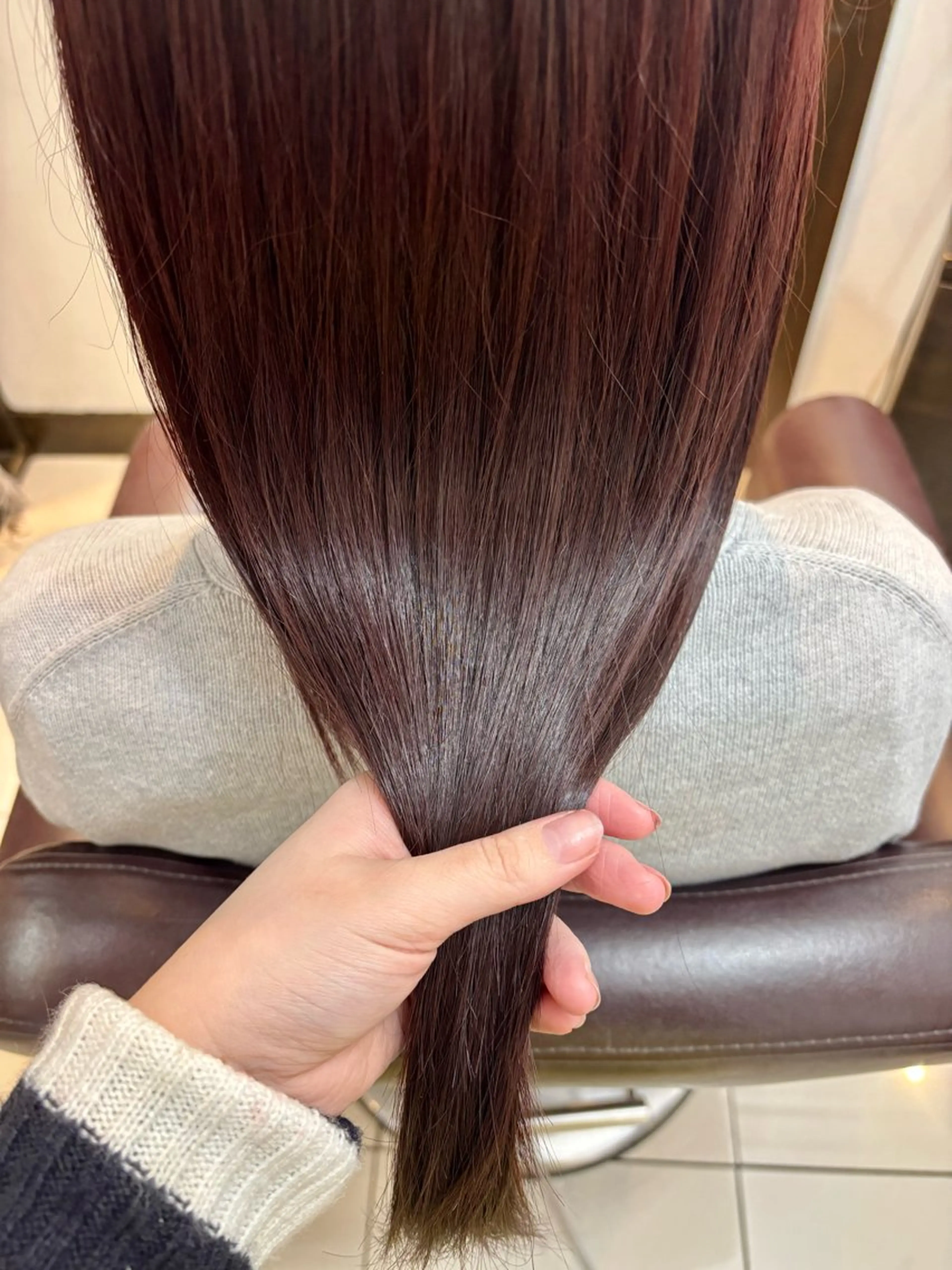 ロング ブリーチ透明感カラー /レイヤー👗しずかのヘアスタイル