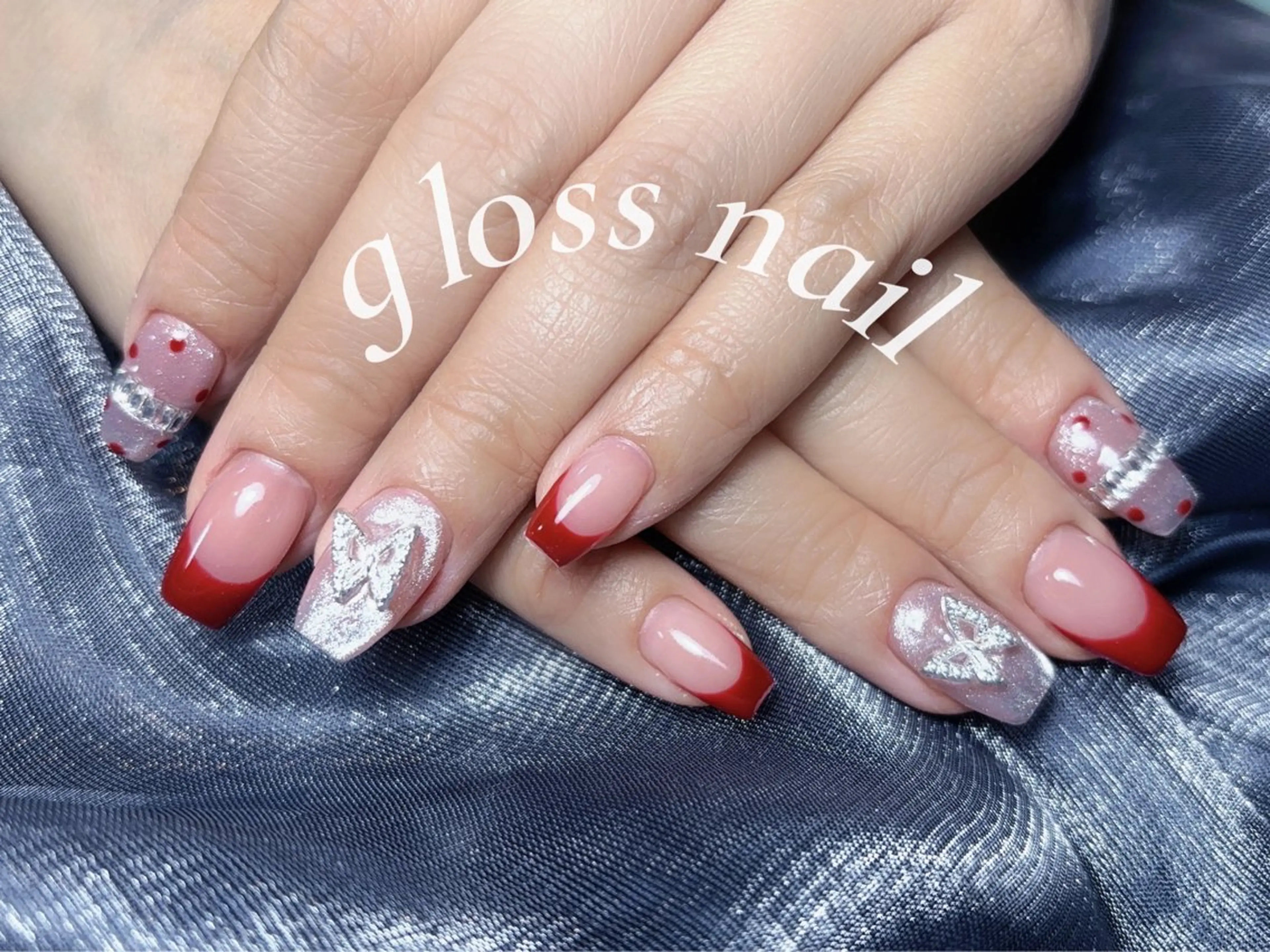 ネイル フットネイル テンニン💞 gloss nailのネイルデザイン