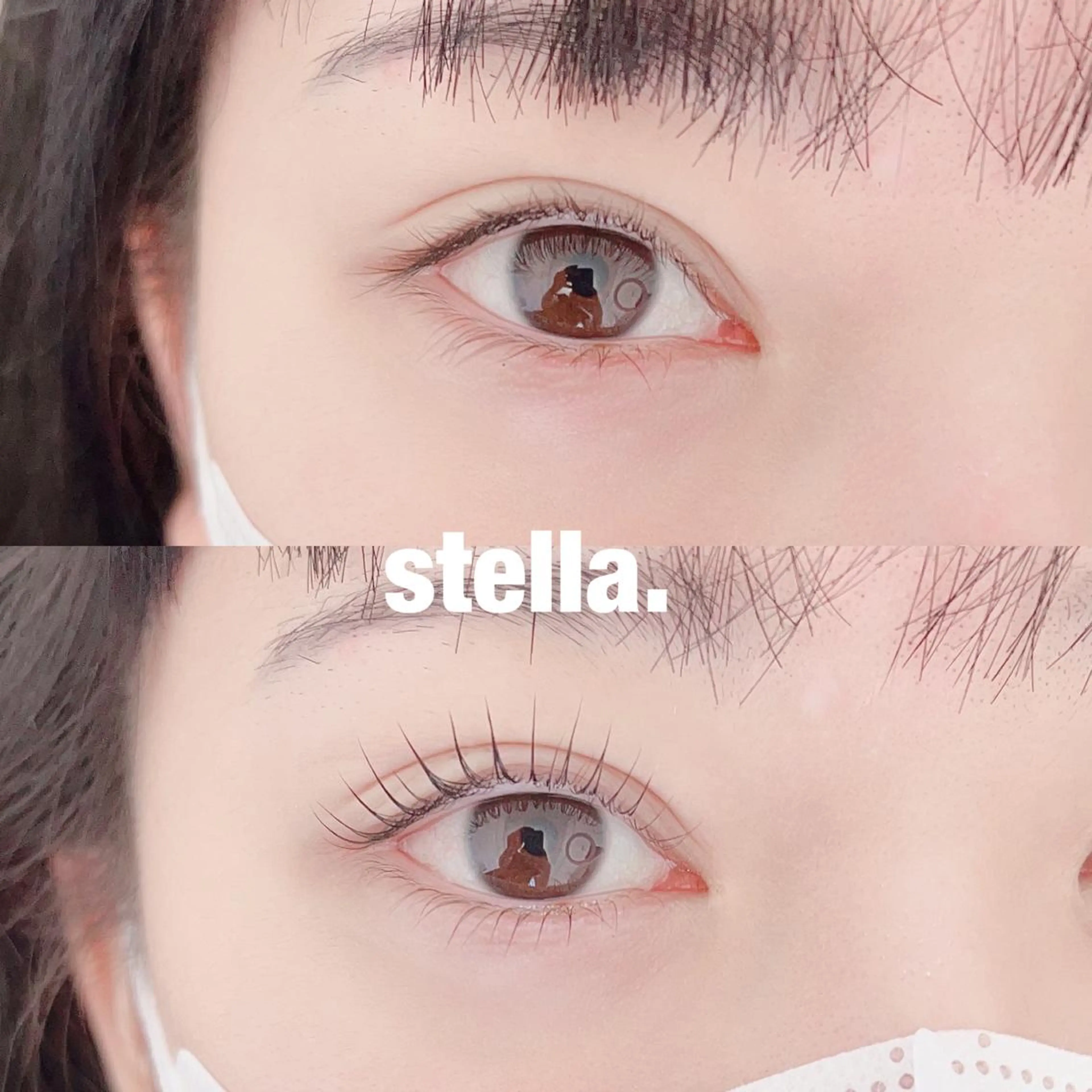 マツエク・マツパ 下まつげエクステ 一重×まつ毛パーマ Stella eyelashのマツエク・マツパデザイン