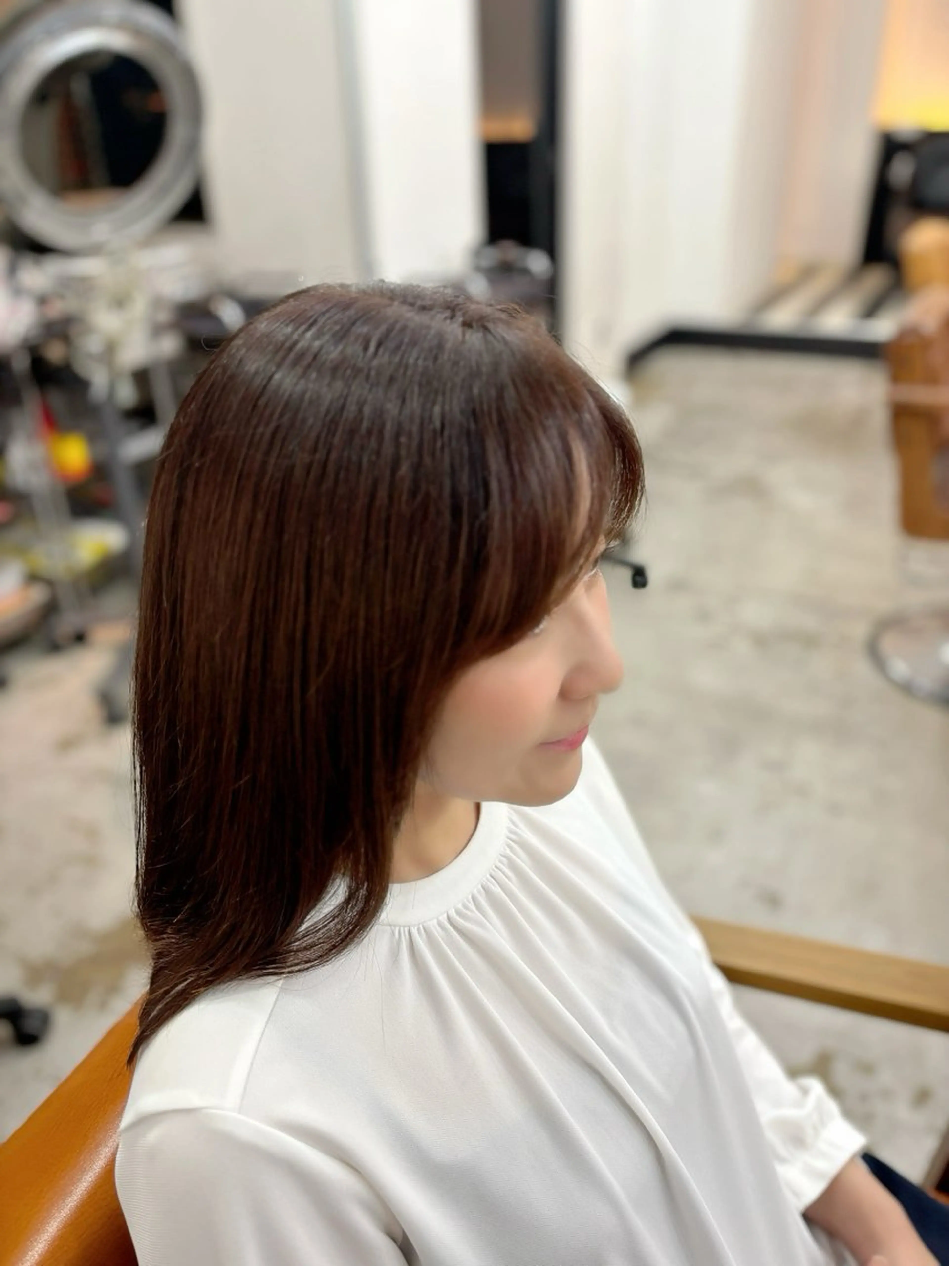 セミロング 金子 千登のヘアスタイル