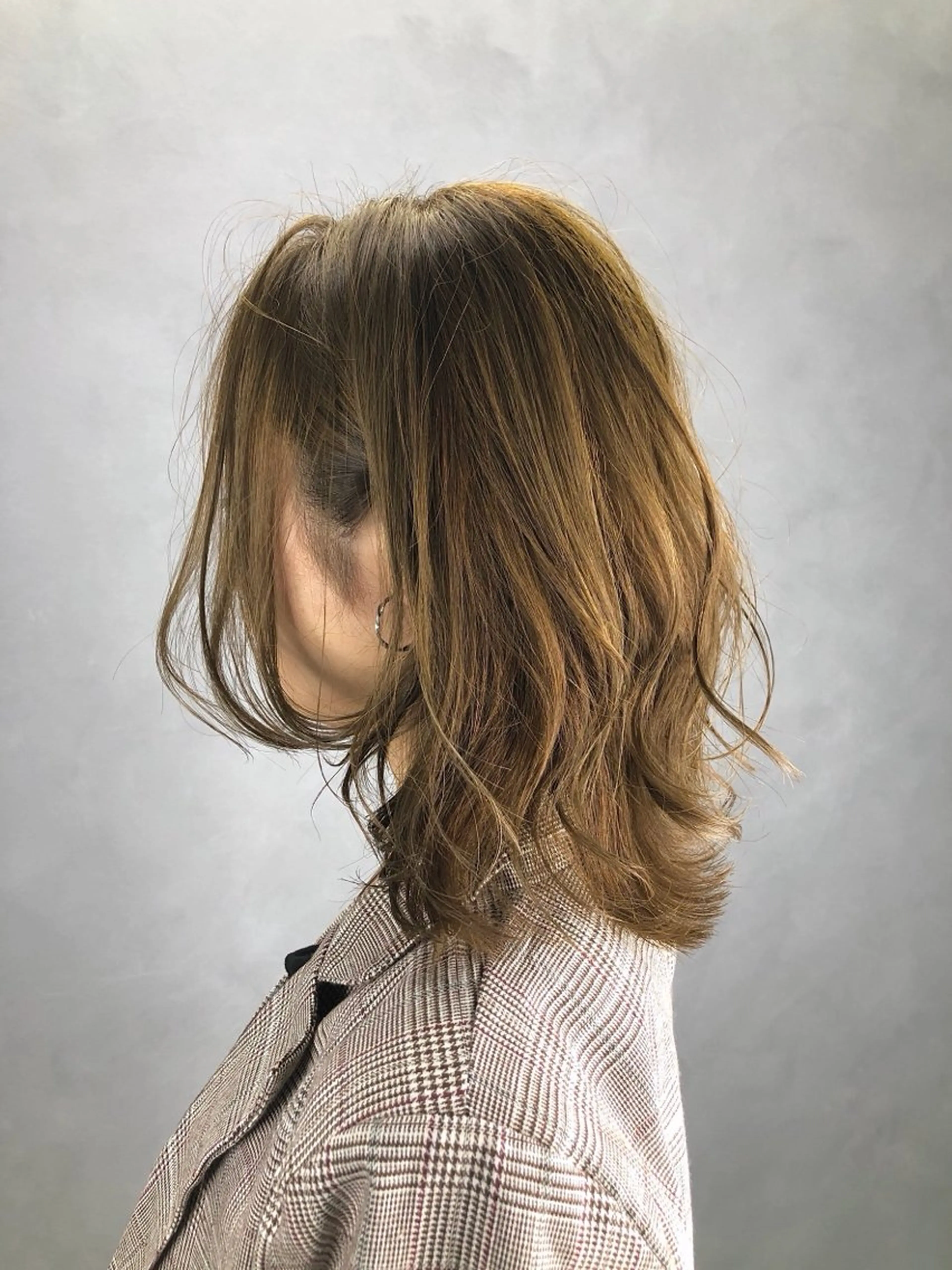 セミロング カラー ‎🤍 Ayaka‎🤍のヘアスタイル