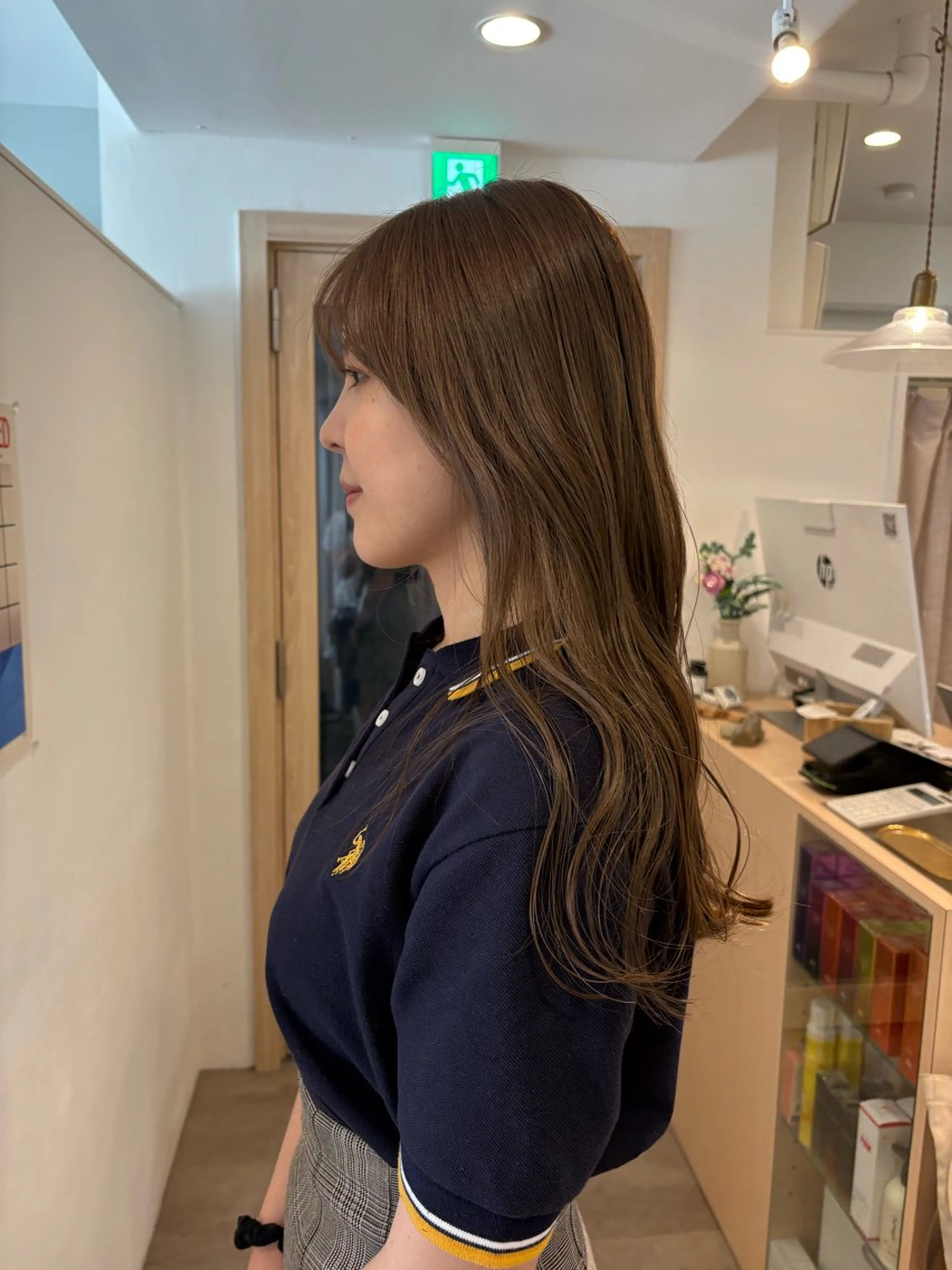 ロング カラー ベージュカラー ブリーチ ブリーチなしカラー ヘアカラー 梅田/柔らかカラー/ オオハシ リナコのヘアスタイル