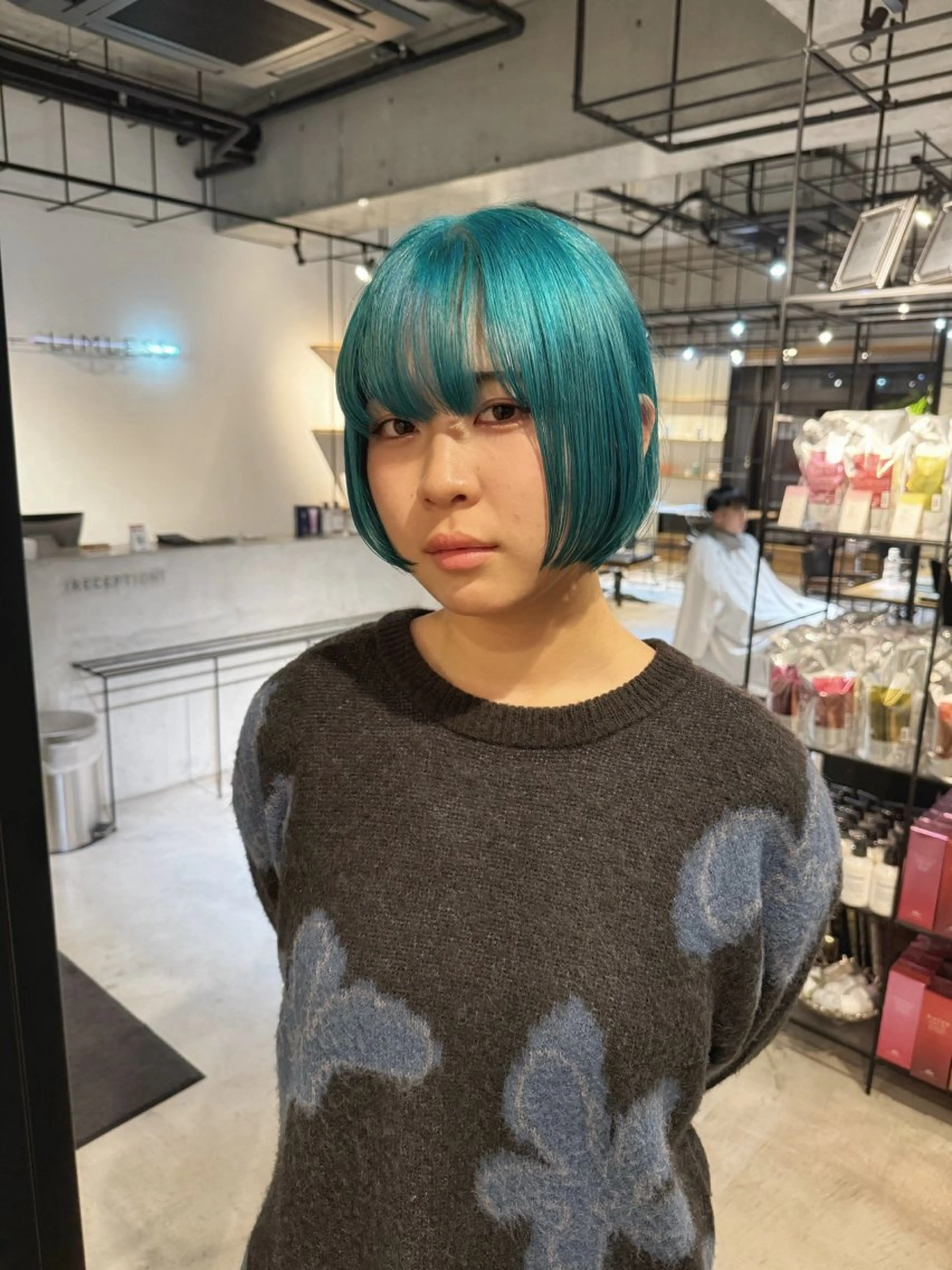 ショート ヘアカラー トリートメント ベージュカラー/新潟 カラー特化/落合優吾のヘアスタイル