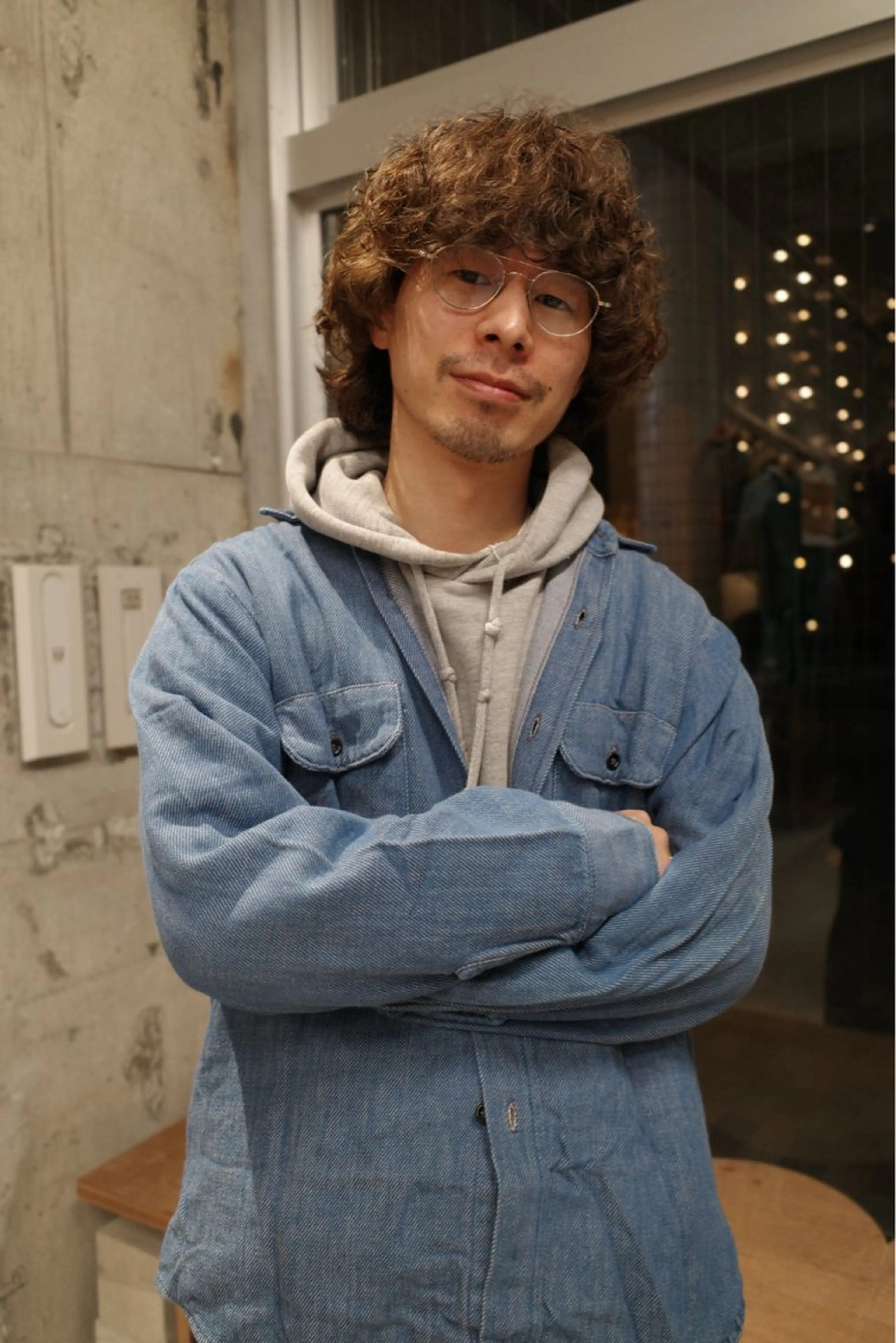 パーマ メンズ 柔らかいオリーブ🍃 カラーNatsumiのヘアスタイル