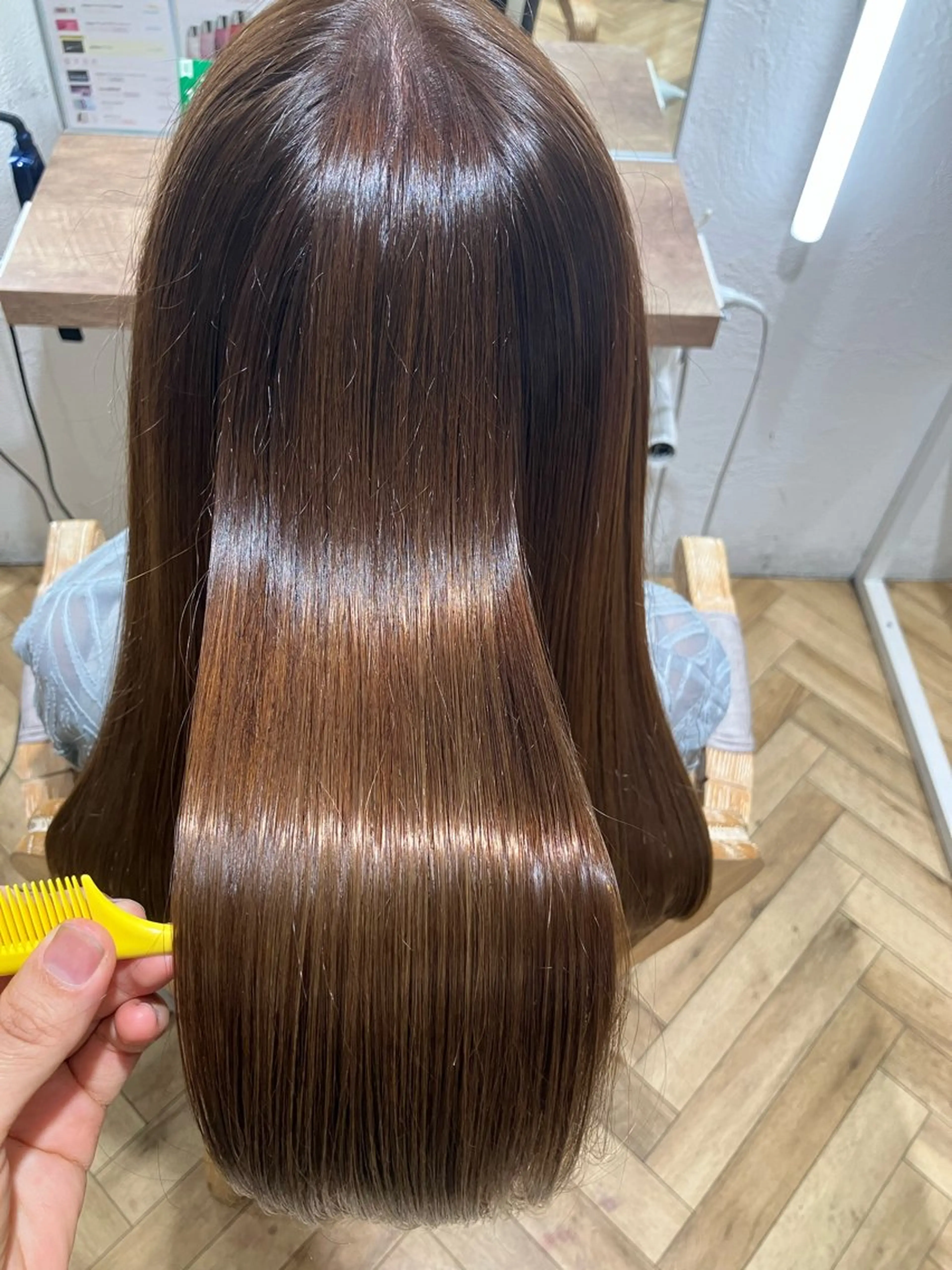 【縮毛矯正】似合わせカット+美髪💇アルカリ縮毛矯正+トリートメントの写真