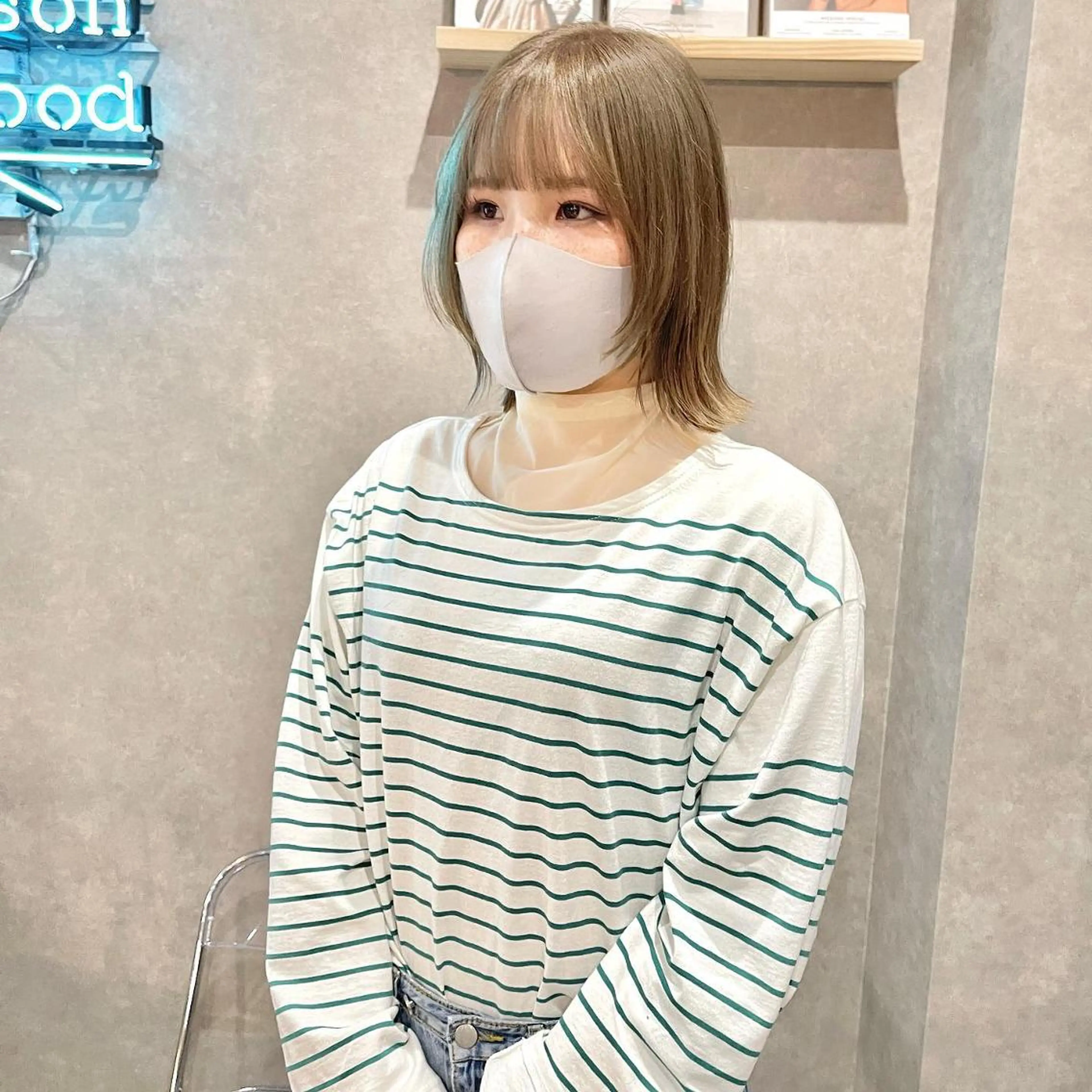 ミディアム 一ノ瀬 暁のヘアスタイル