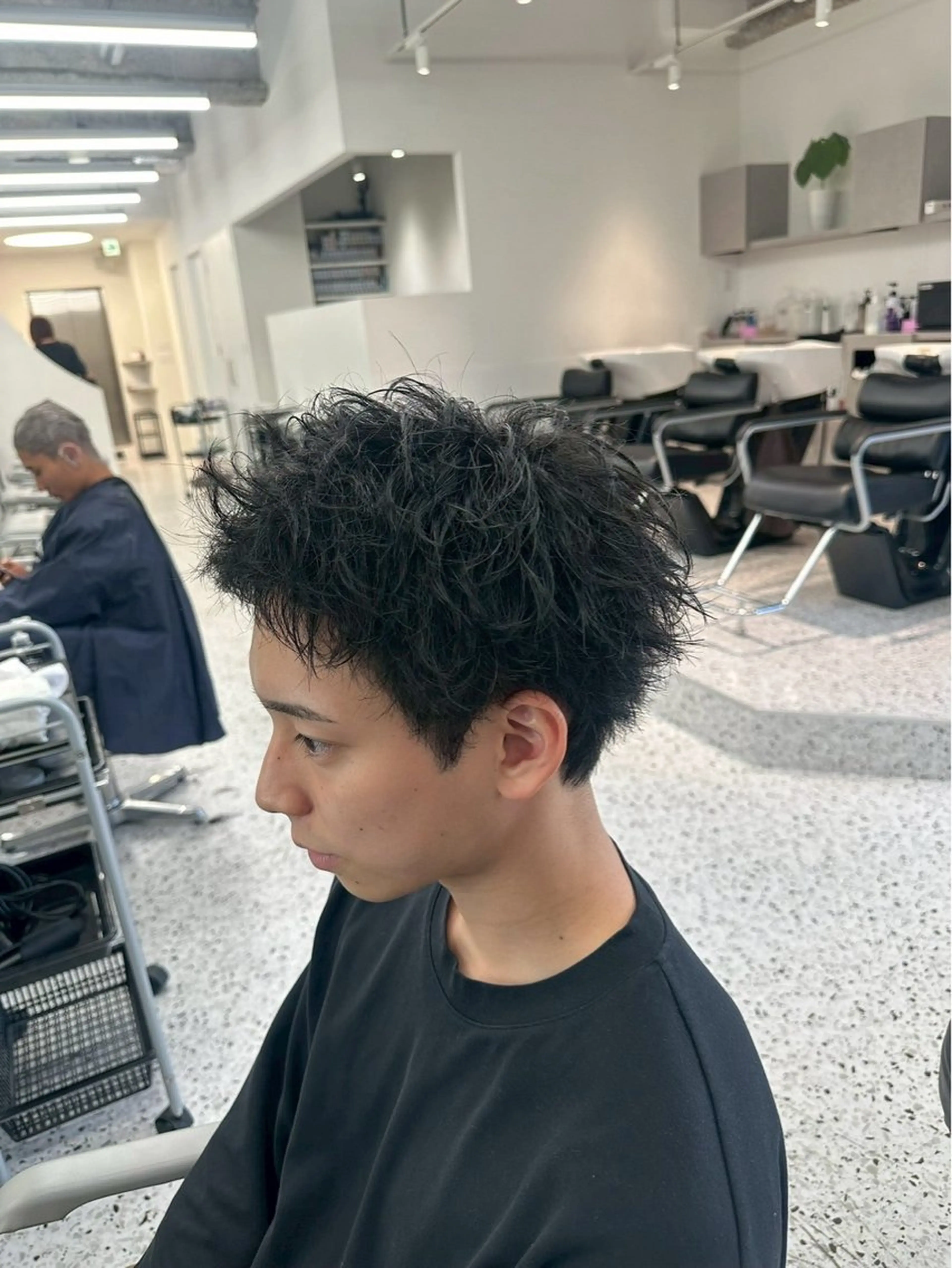 メンズ スパイキーショート メンズ専門/パーマ 特化/栄/北出瑞貴のヘアスタイル