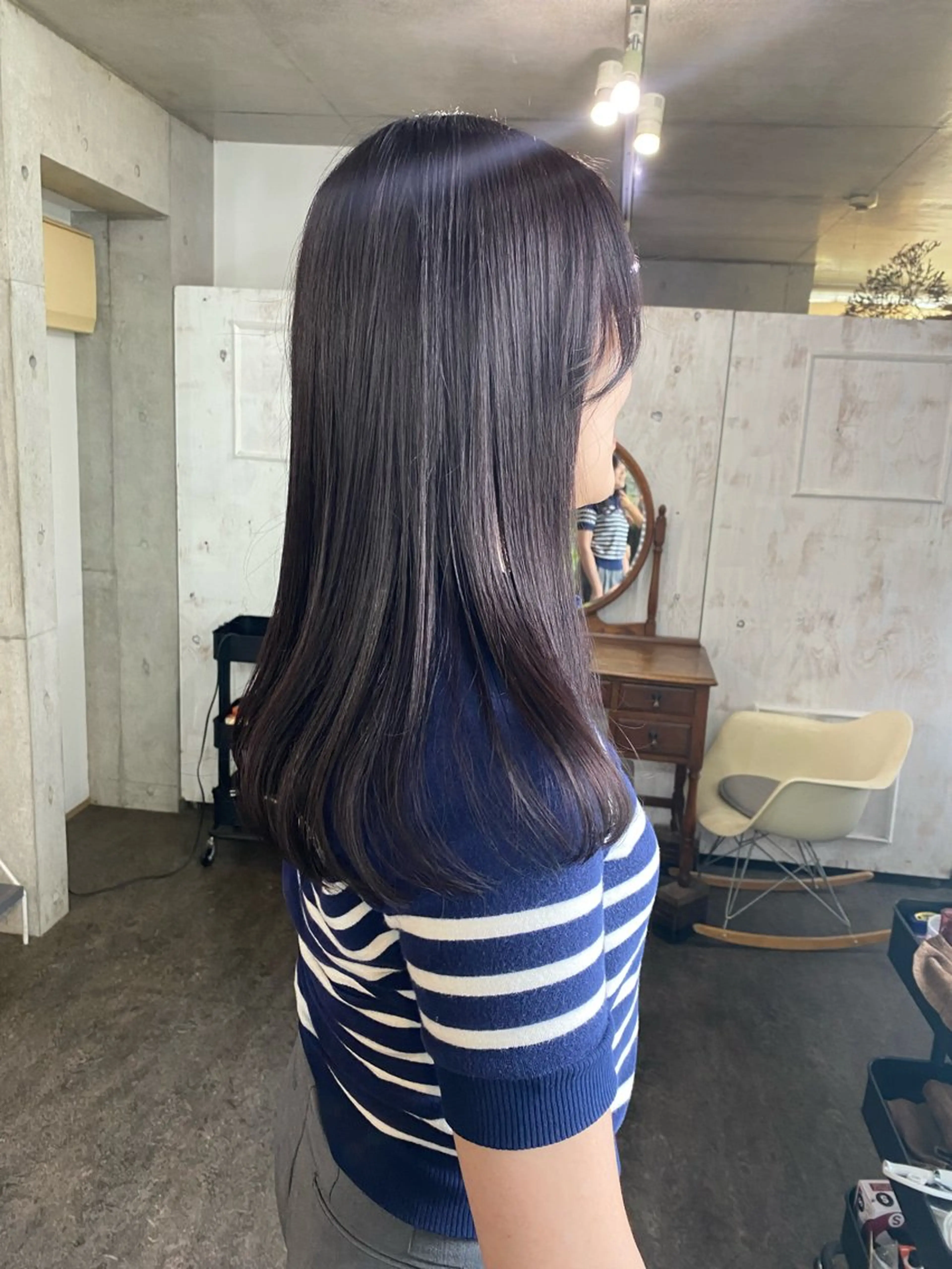 セミロング カット ヘアカラー トリートメント モリモト サナのヘアスタイル