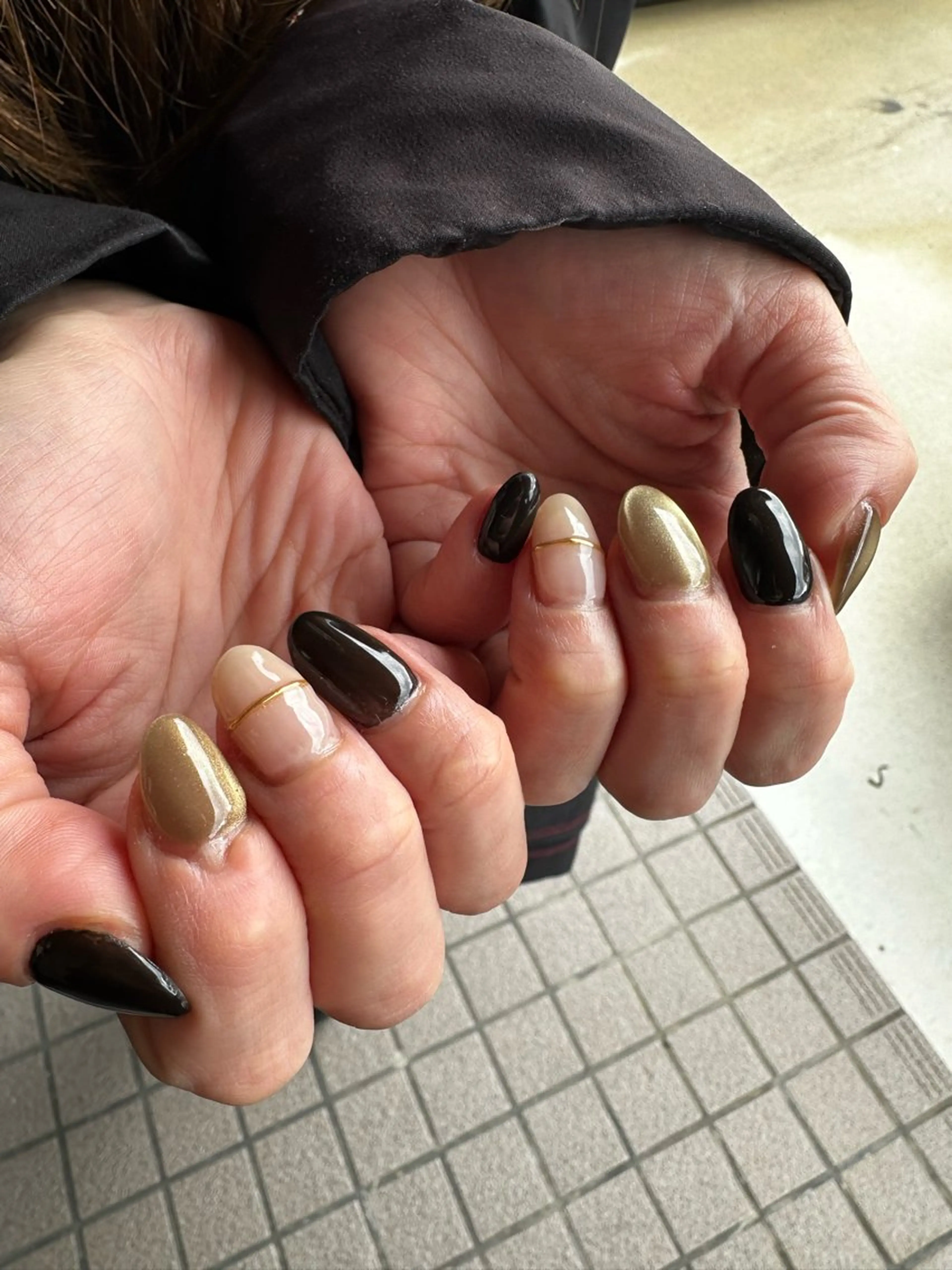 ネイル ハンドネイル Sawa ︎︎𓂃⟡.·のネイルデザイン