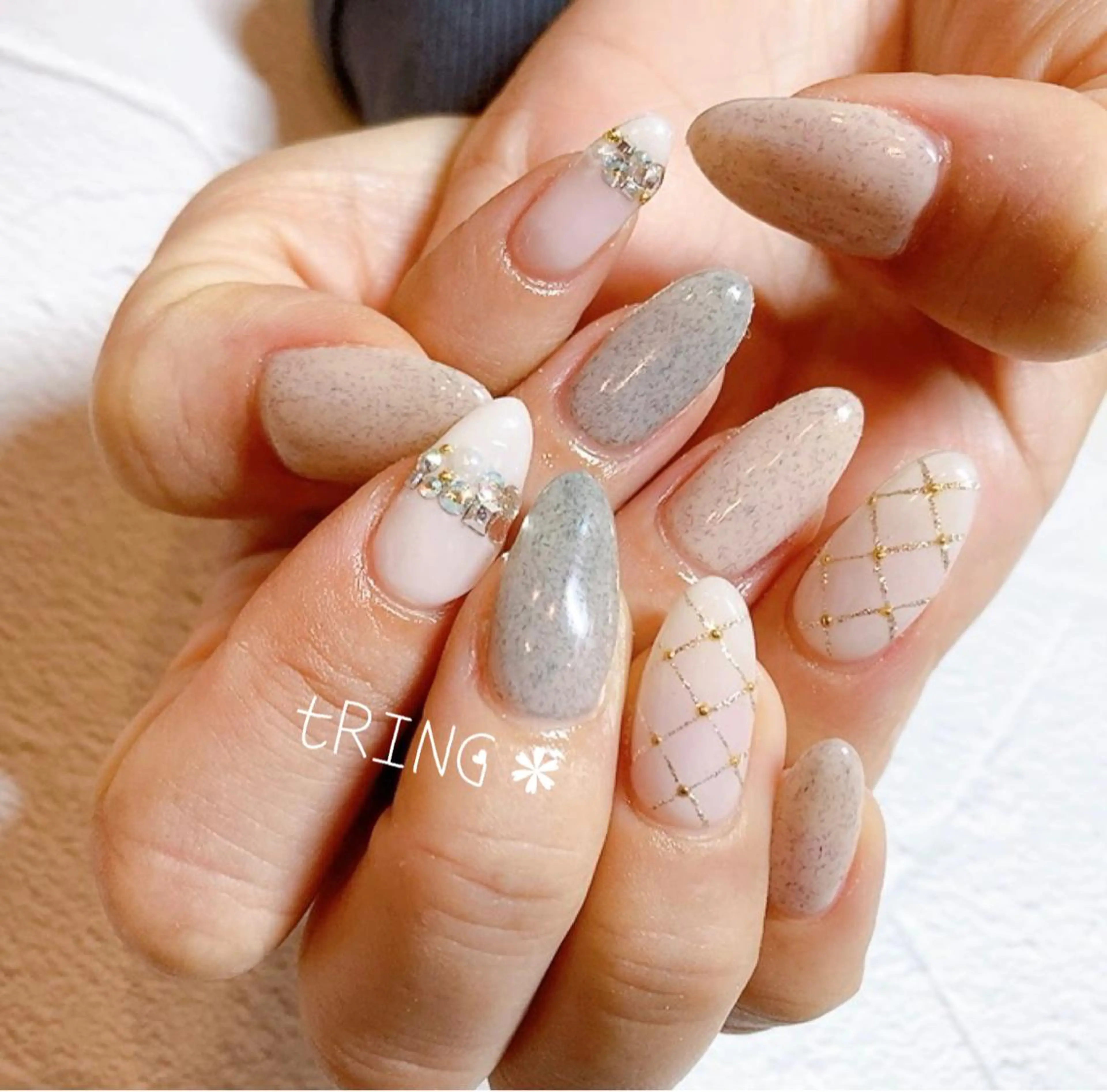 ネイル ハンドネイル tRING＊ しいの木台のネイルデザイン