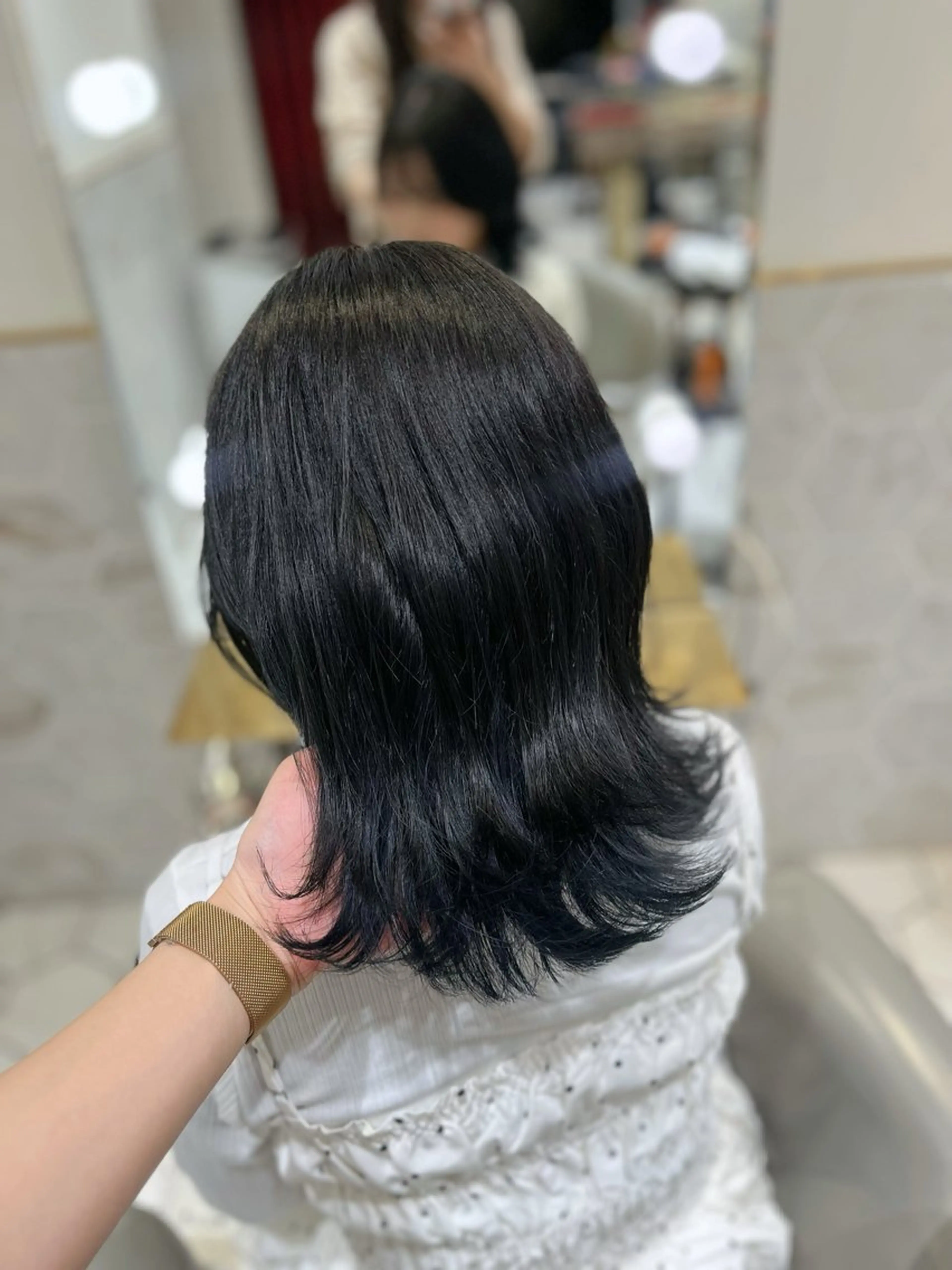 ミディアム カラー 透明感カラー ヘアカラー 栄/透明感ツヤカラー /Kahoのヘアスタイル