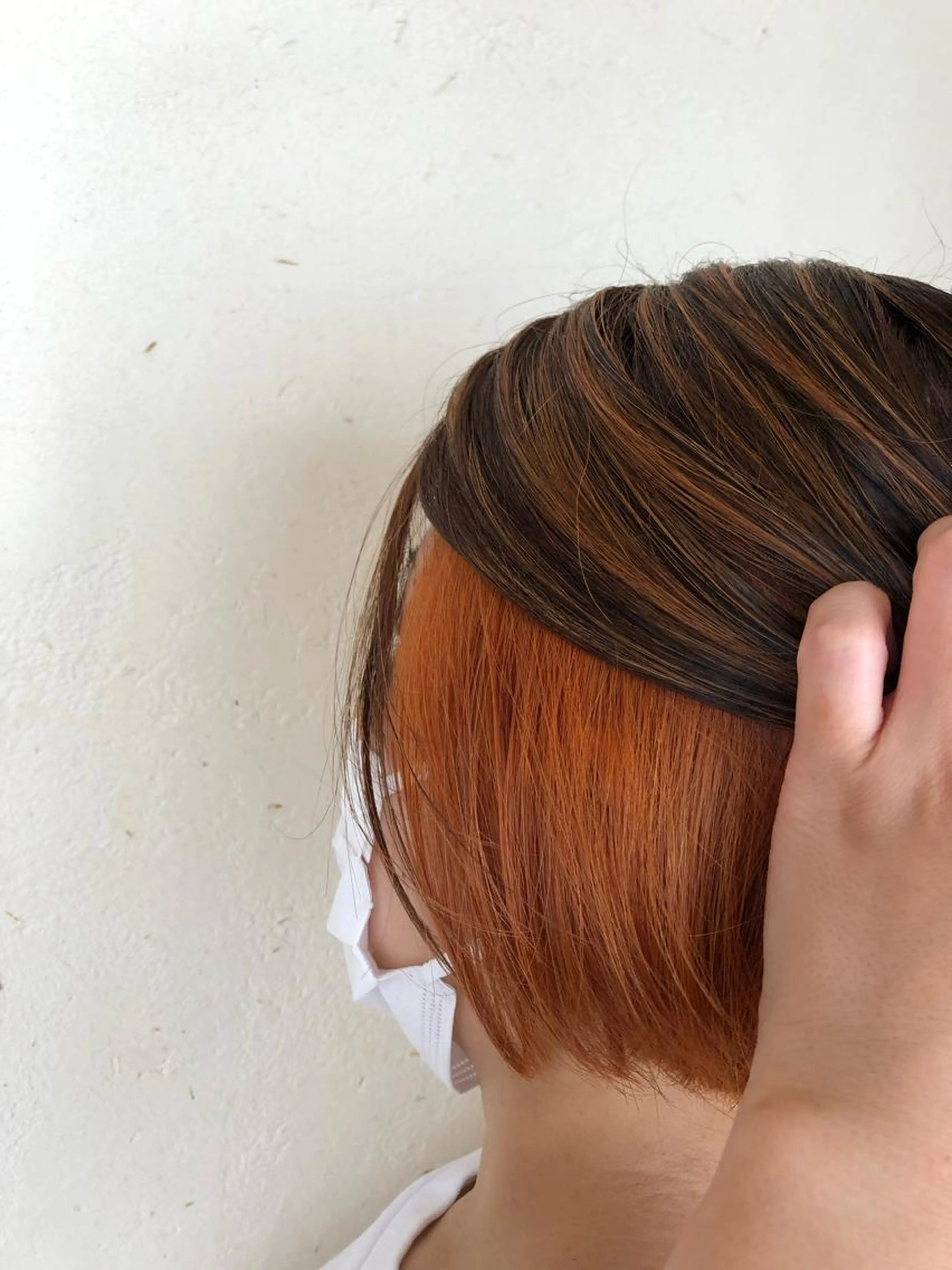 🧚ワンメイクカラー＋インナーカラー🧚インナーカラー の色味はオレンジ、シルバー、ベージュが得意です‼️それ以外もOKの写真