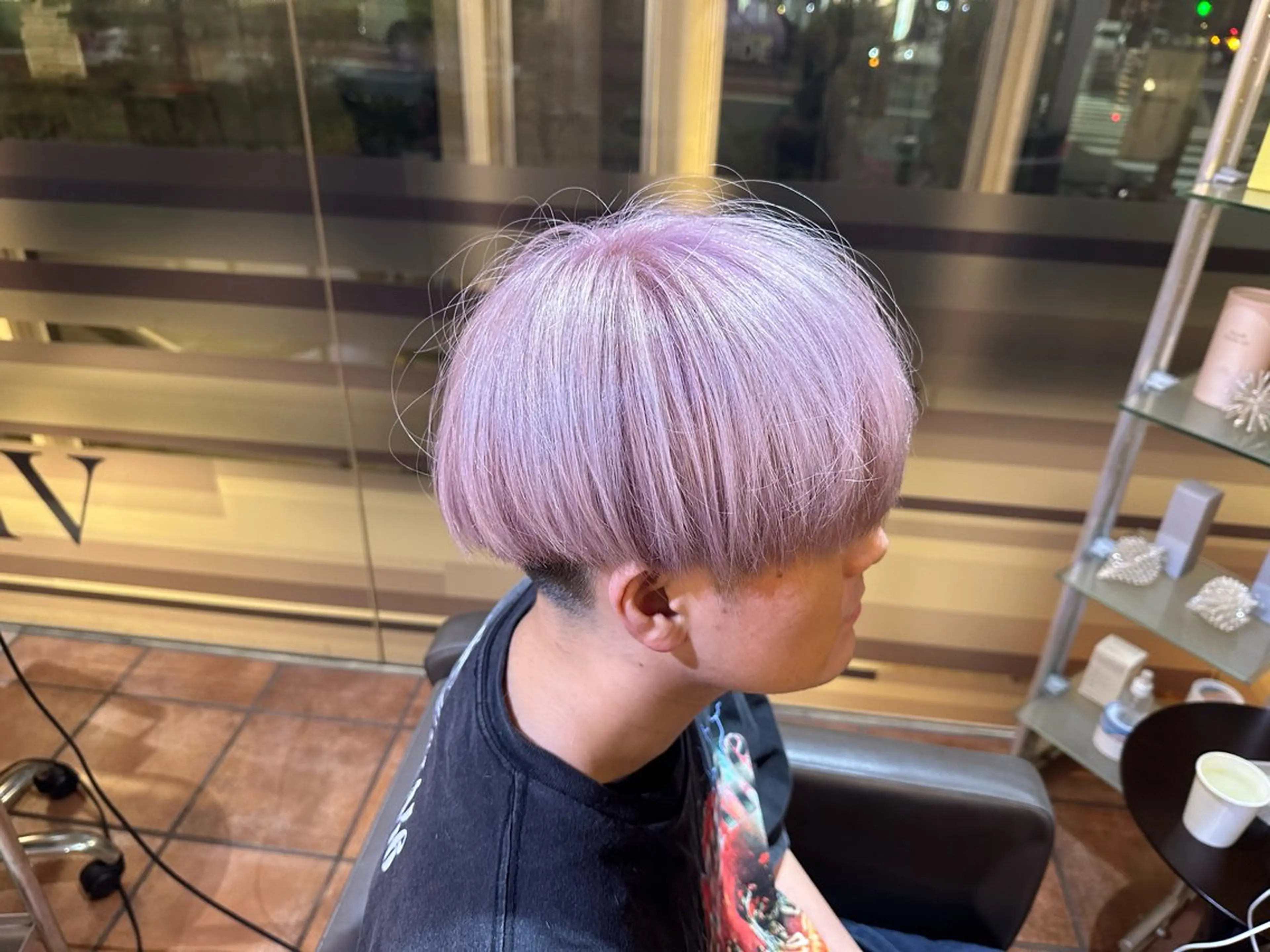 ショート カラー メンズ ピンクカラー ヘアカラー トリートメント 🌸髪質改善🌸 Shuhei🗝♠のヘアスタイル