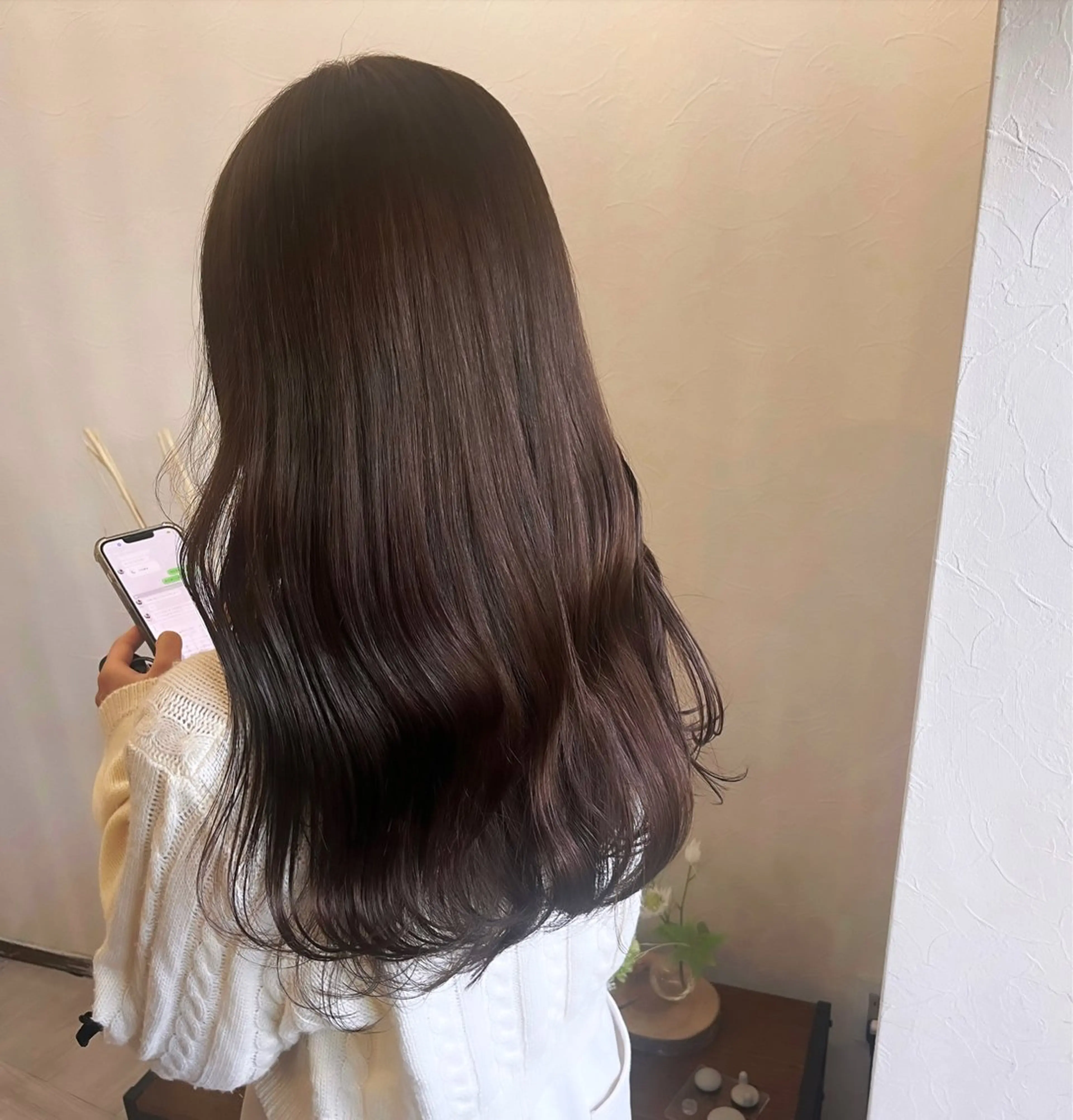 《トリートメント 🫧》　　　　　　　　　　　　　　　　全体ワンカラー➕内部補修2stepトリートメント✨の写真