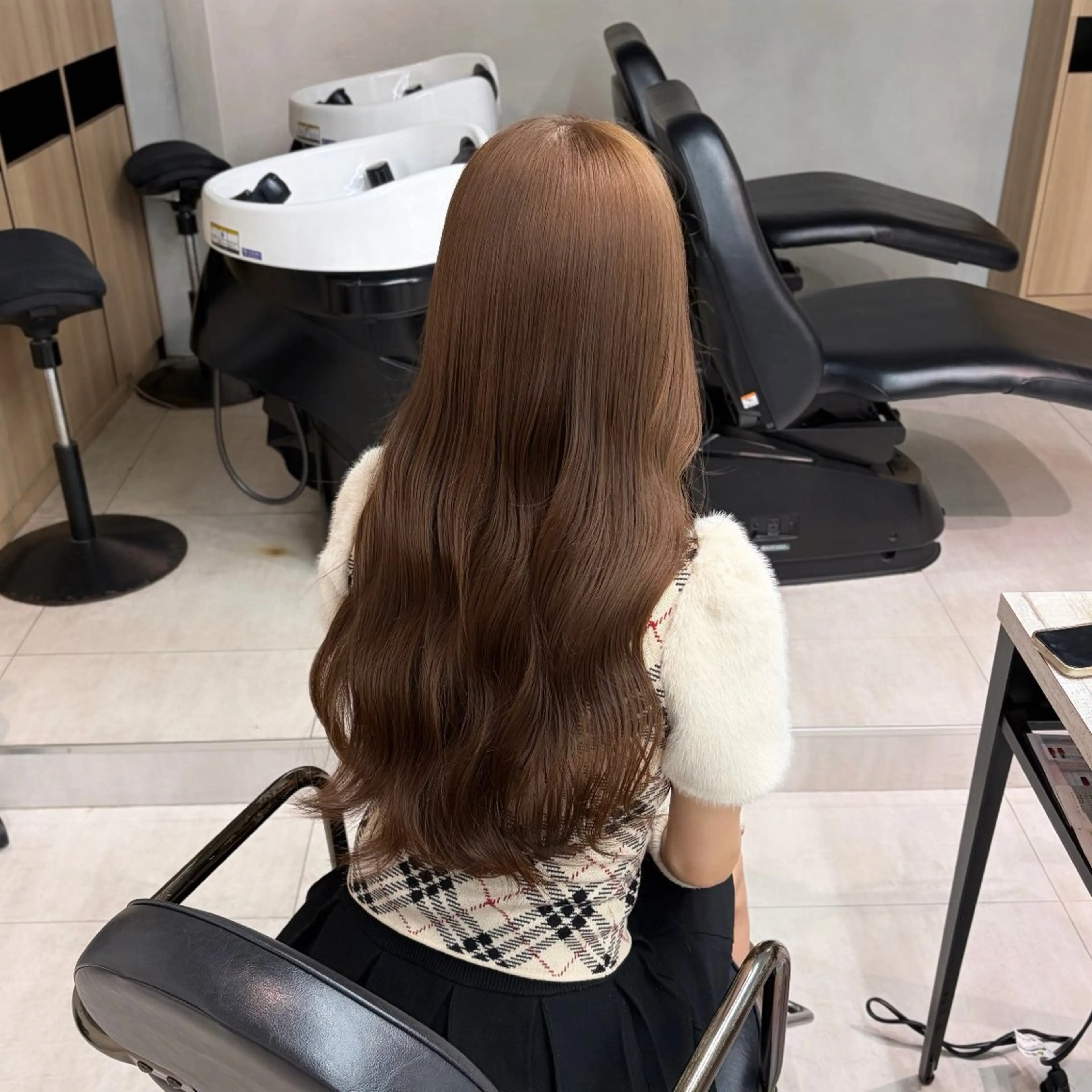 ロング ヘアカラー 志村 奈々のヘアスタイル