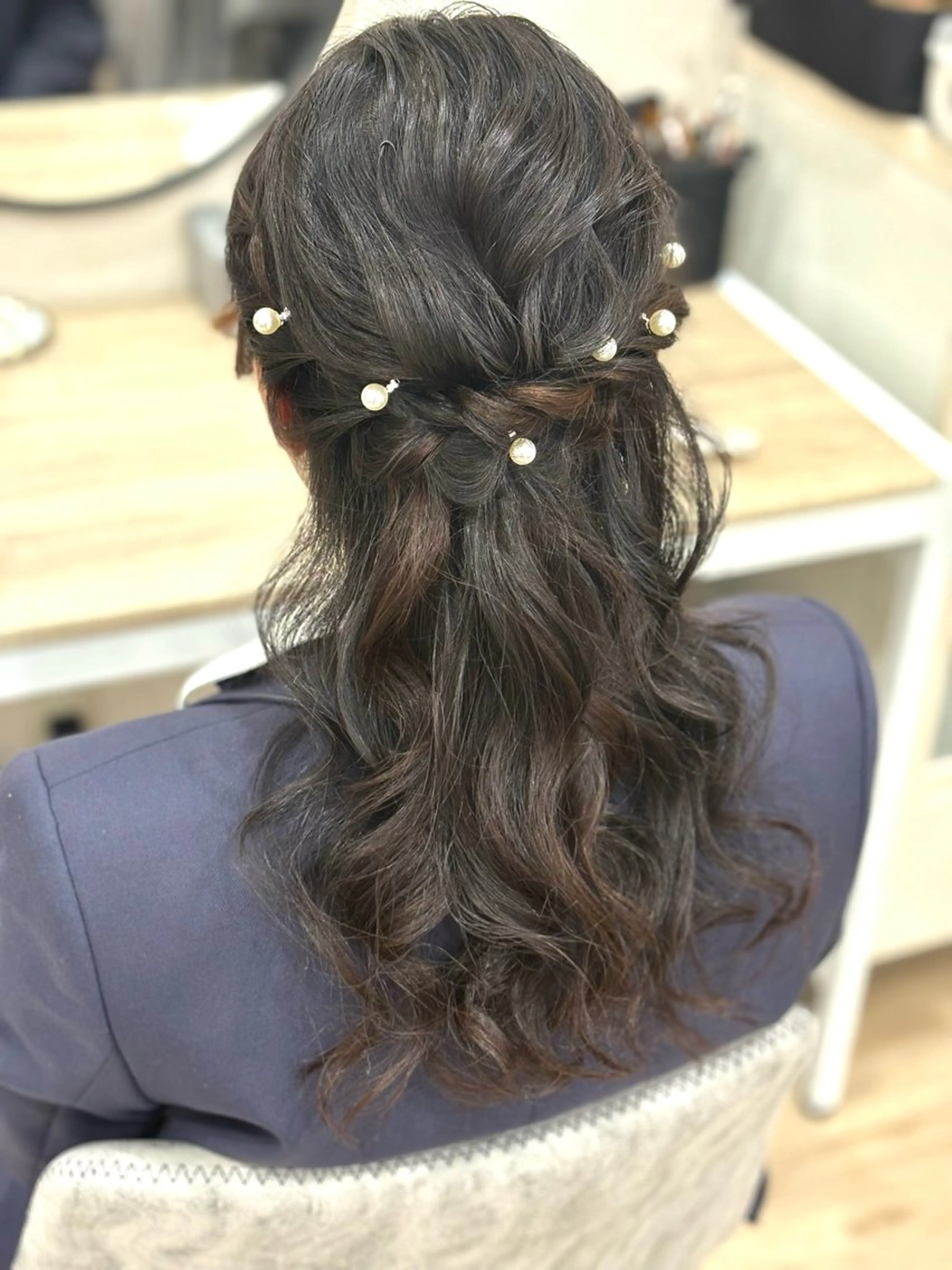 ロング ヘアアレンジ ヘアセット Charmoi 枚方 Yuukiのマツエク・マツパデザイン