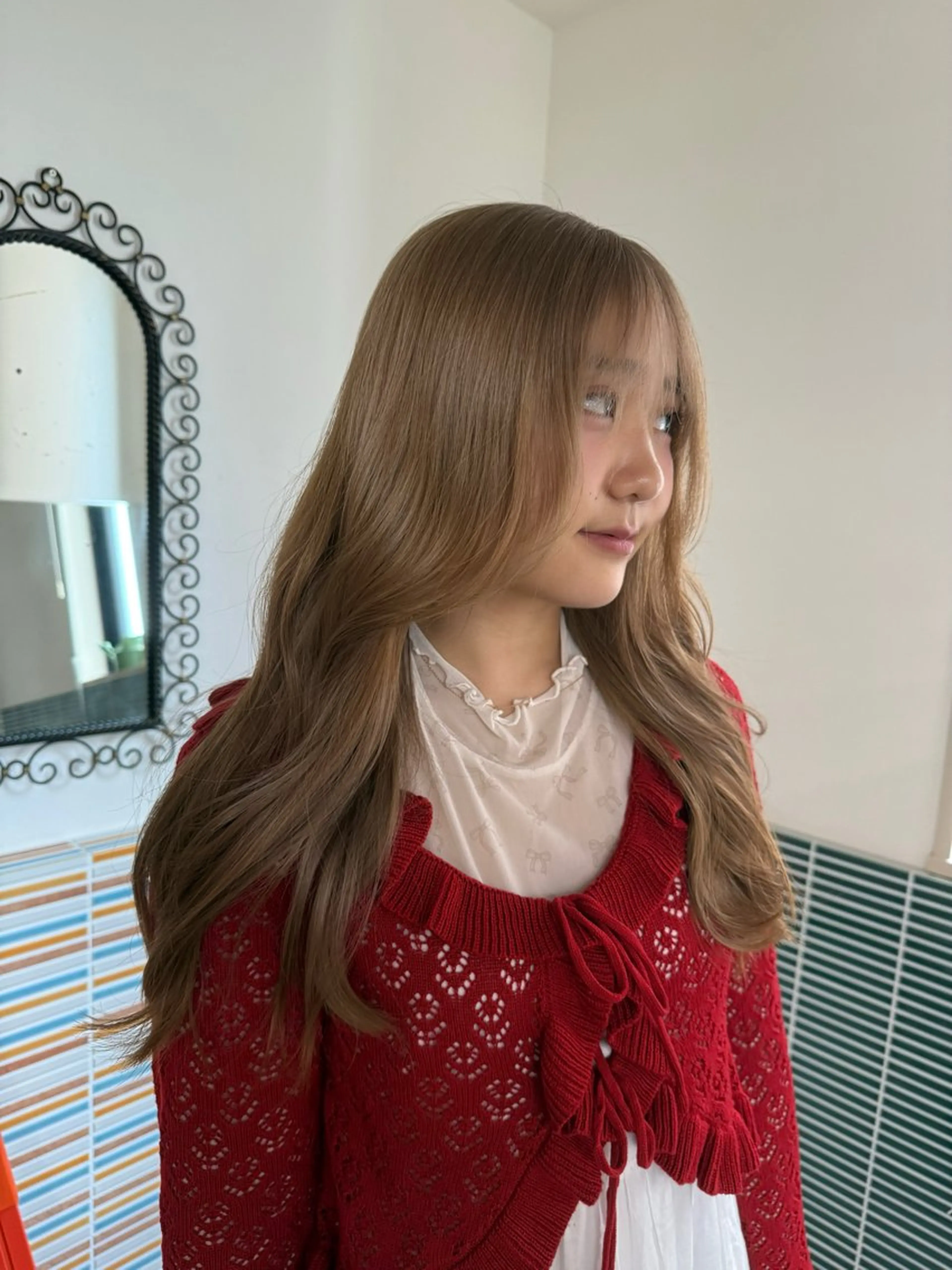 ブリーチなしダブルカラー🍎暖色カラー/オリーブカラー/ラベンダー/ブラウンベージュの写真