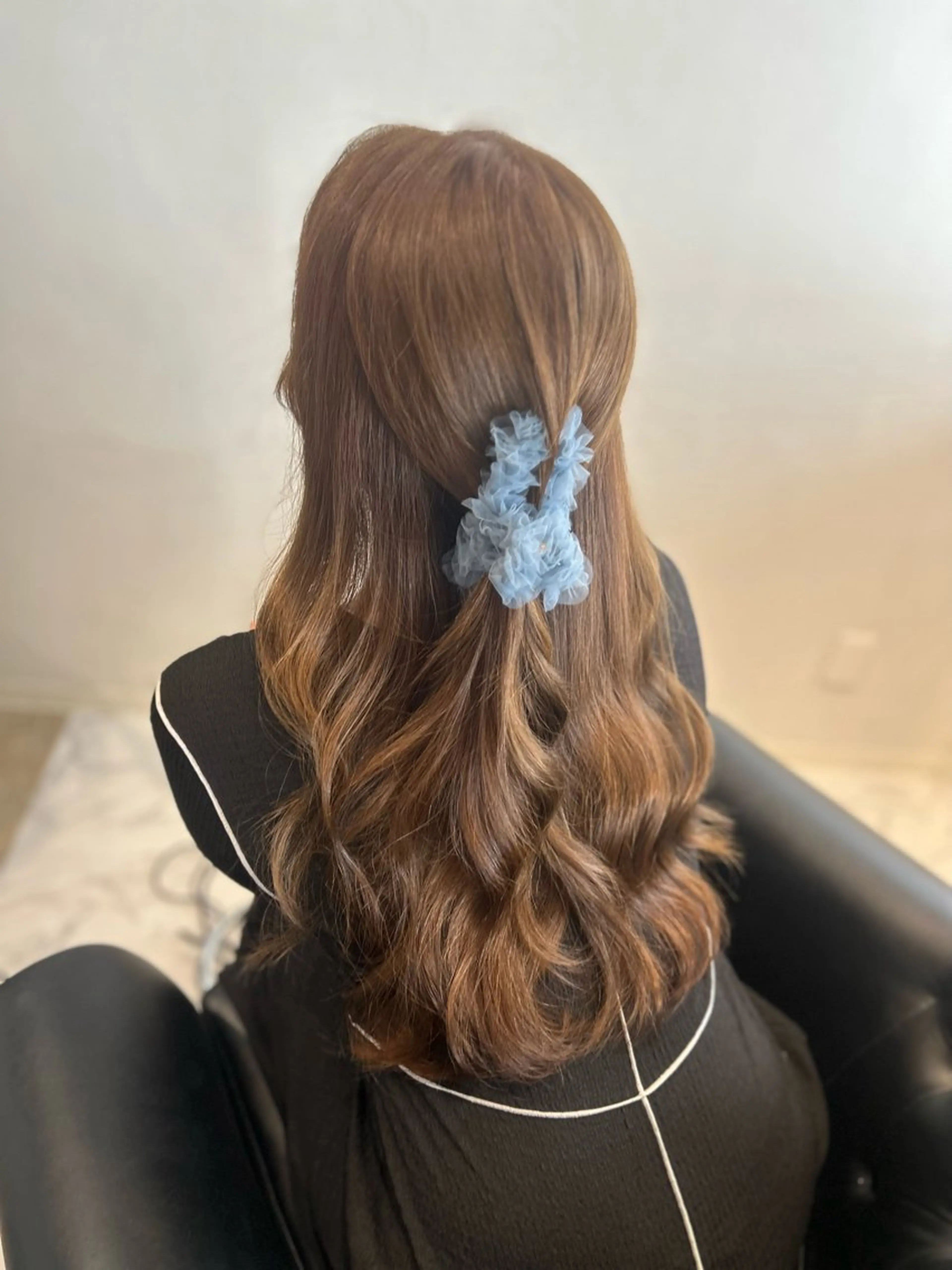 ロング カラー カット ヘアカラー トリートメント &chaLme   心斎橋所属・emi/髪質改善/ 韓国風/艶カラーのヘアスタイル