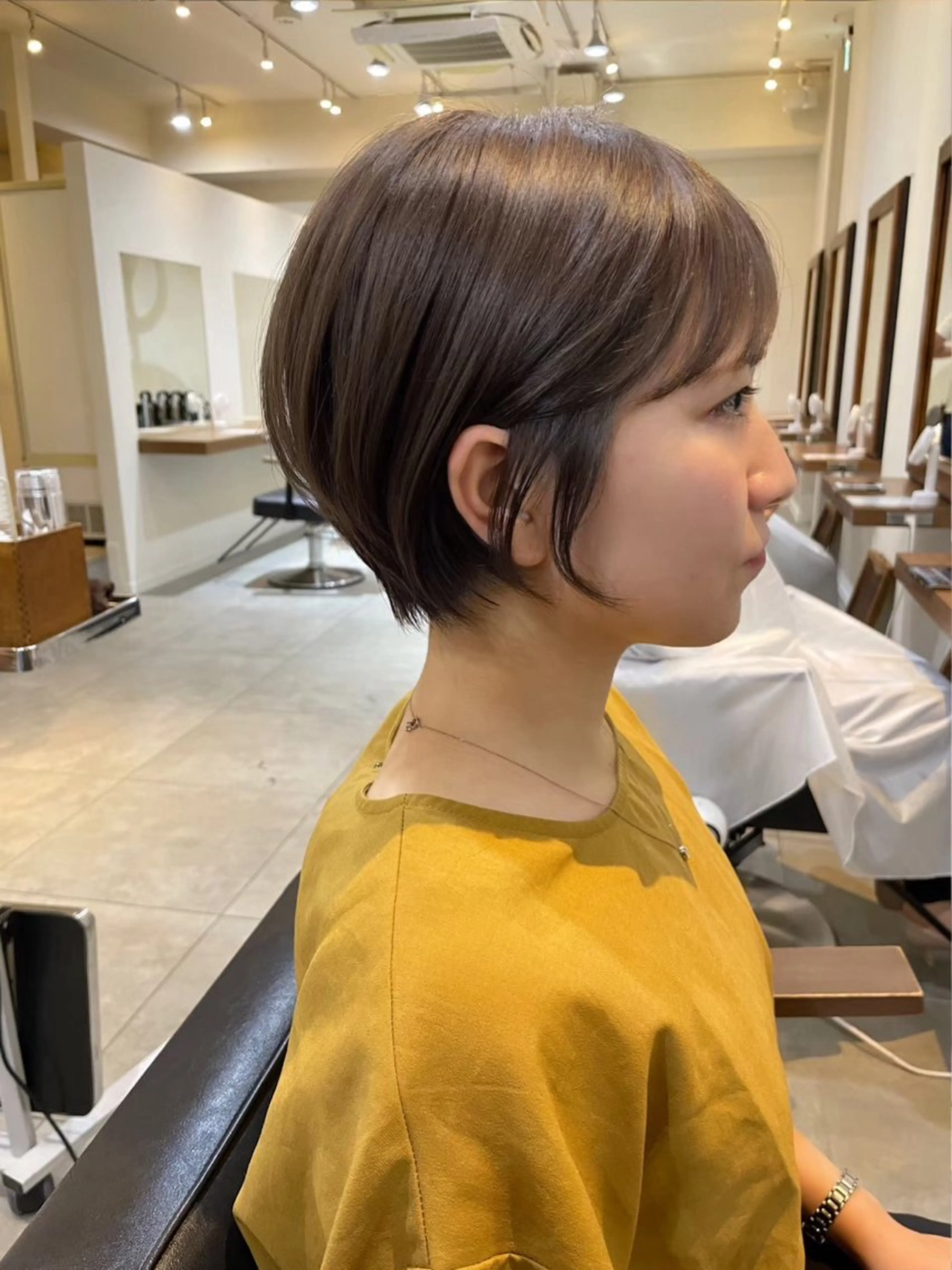 ショート カラー 無料カット/ ショート特化/表参道のヘアスタイル