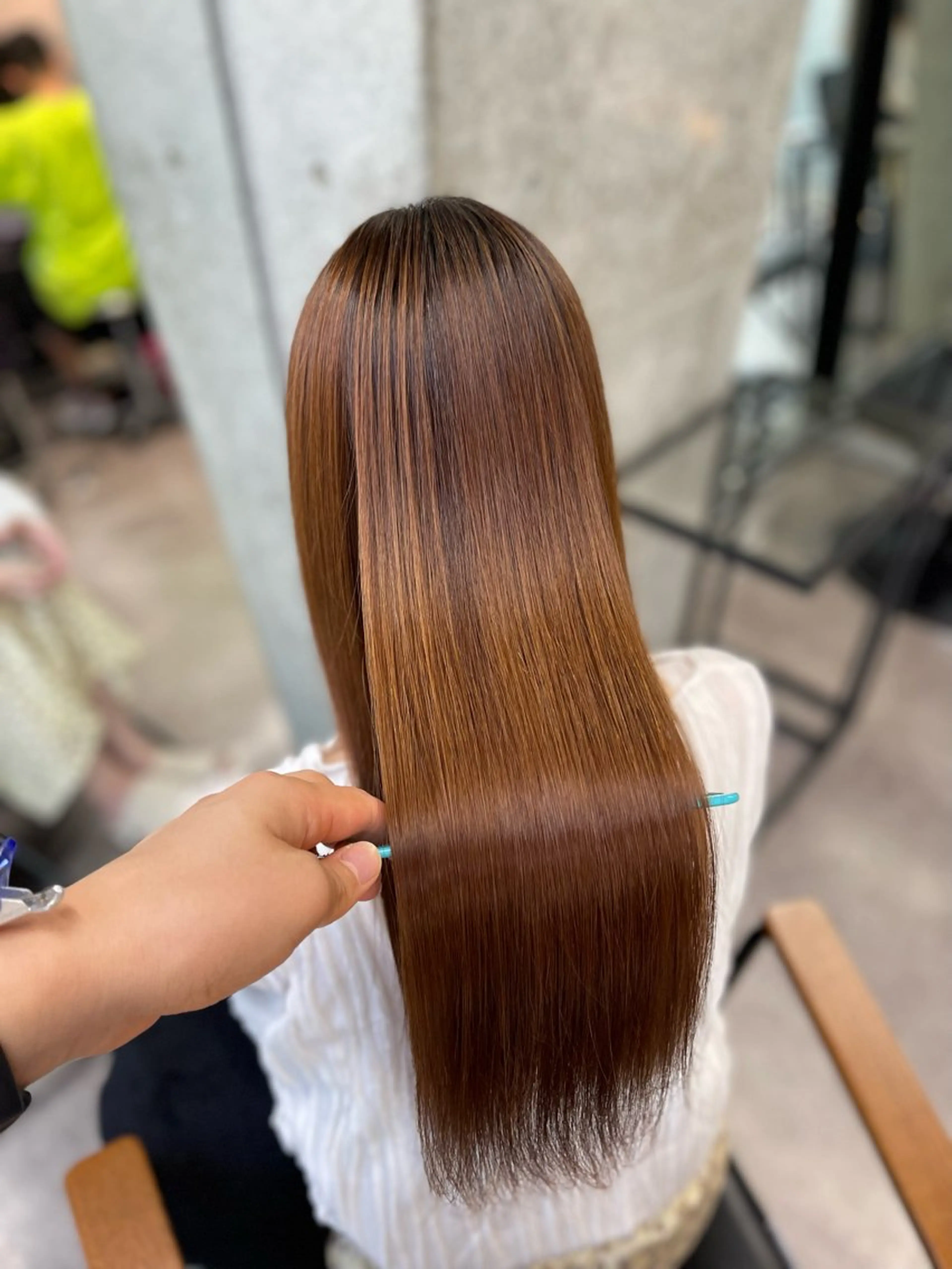 ロング 髪質改善 縮毛矯正 縮毛矯正 髪質改善/堀江 ケアカラーtoshiのヘアスタイル