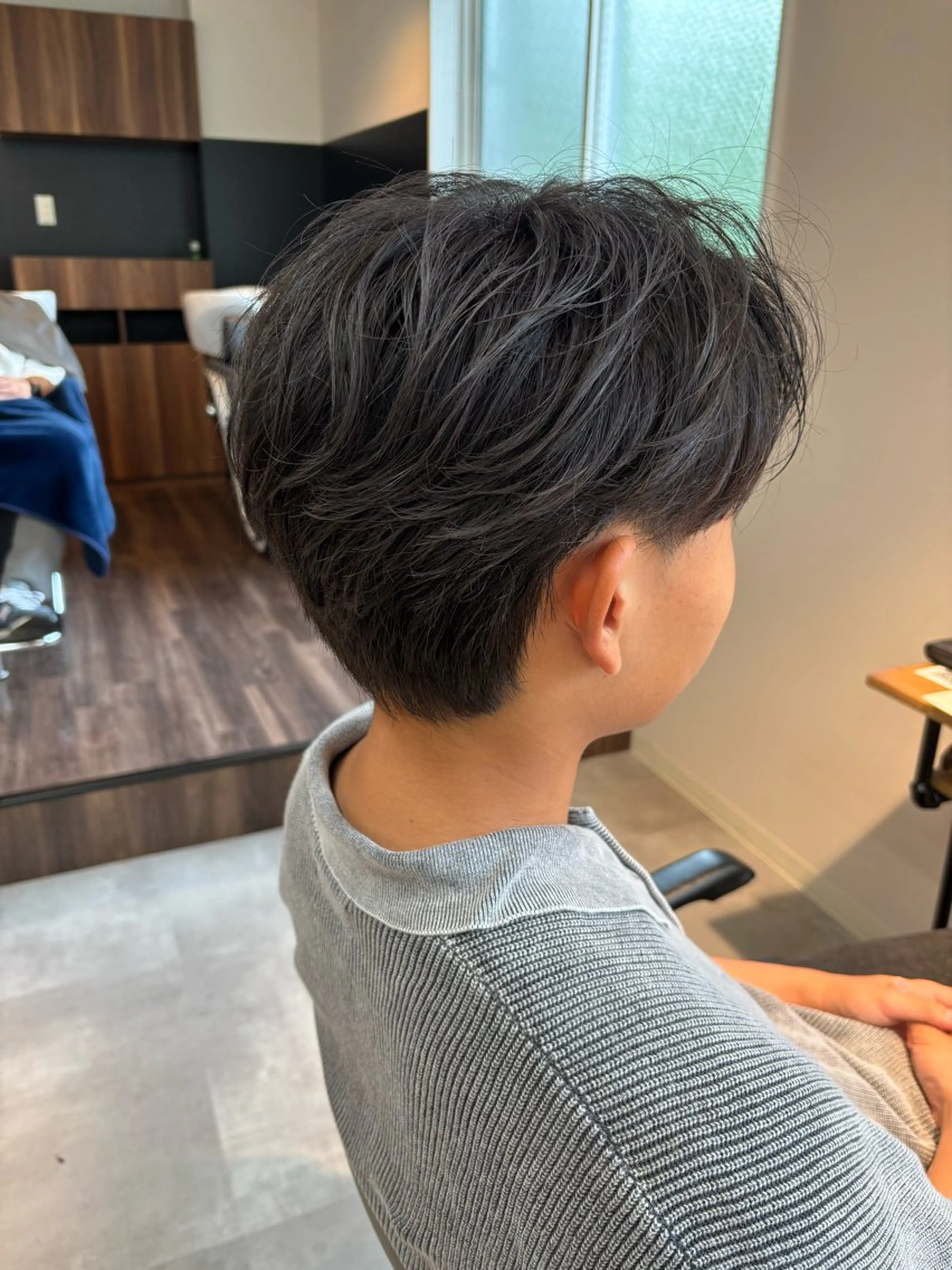 パーマ メンズ フェザーパーマ メンズパーマ ニュアンスパーマ カット パーマ 保立/フェザーパーマ /メンズカット千葉のヘアスタイル