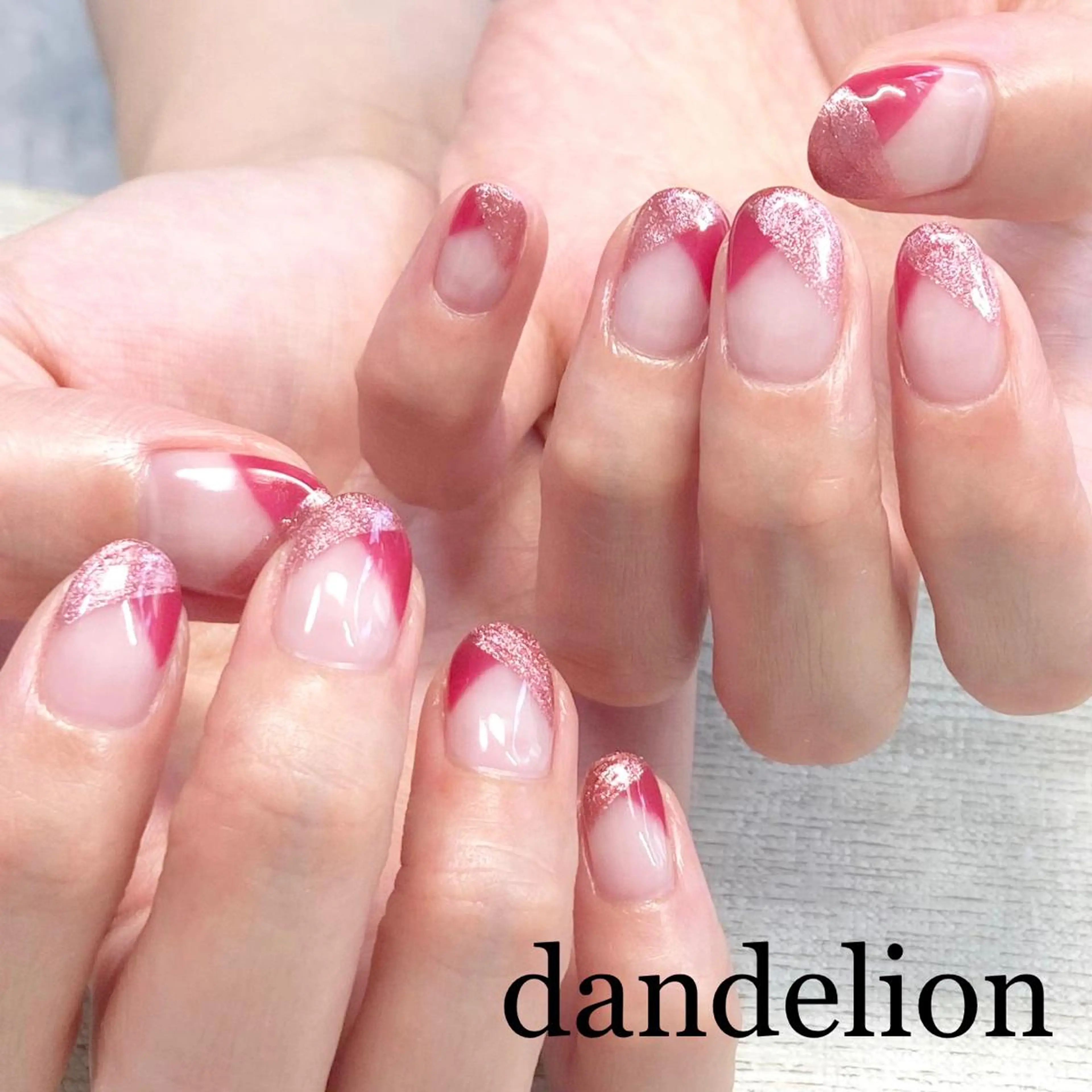 ネイル ハンドネイル ハンドケア dandelion ダンデライオンのネイルデザイン