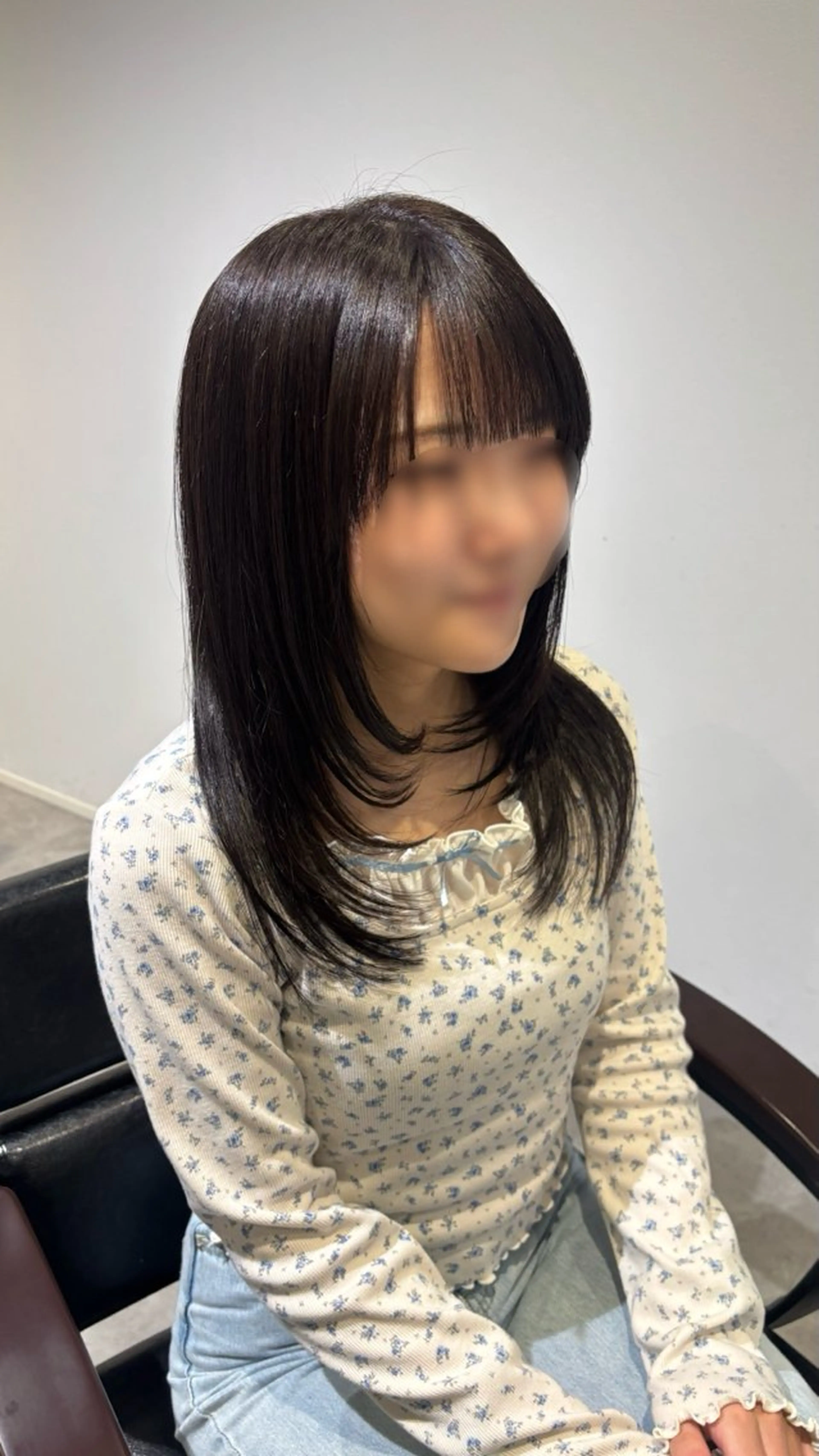 ロング レイヤーカット カット YURINO /ボブ ベージュ/ハイトーンのヘアスタイル