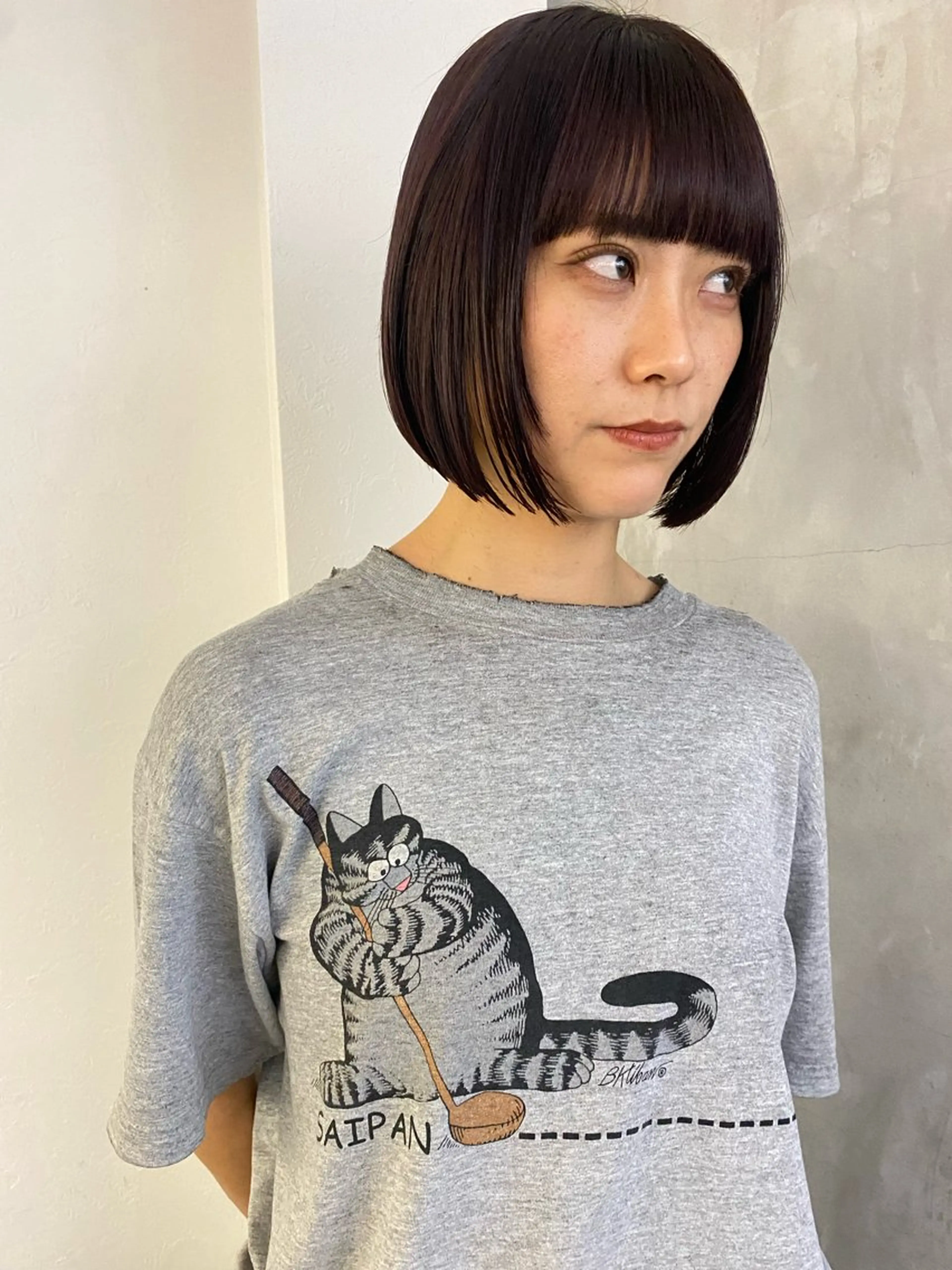 ショート カラー ブラウンカラー レッドカラー レッドブラウン ボブ 森貴裕/ベージュ/ パーマ/オリーブのヘアスタイル