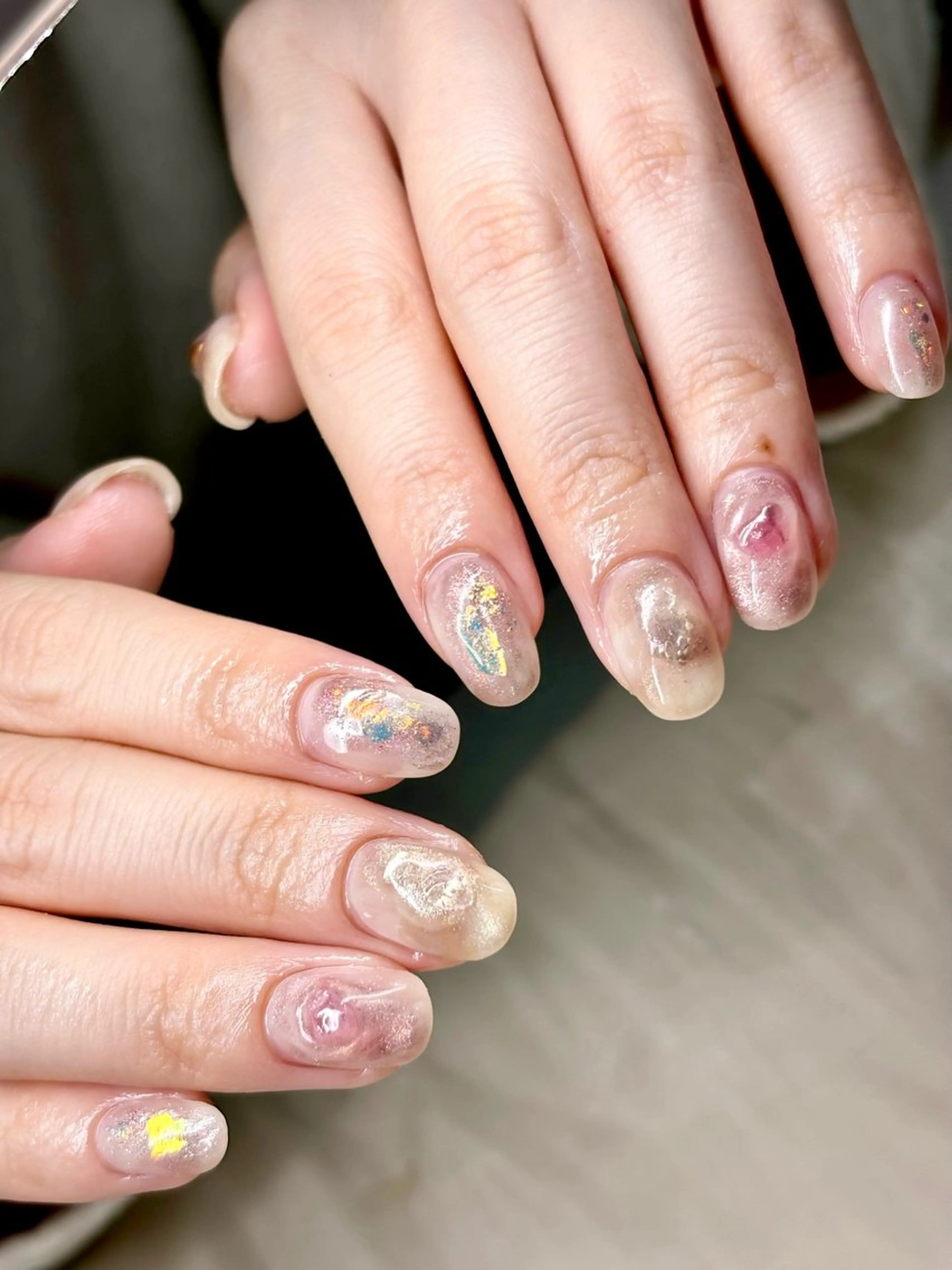 ネイル アートネイル ニュアンスネイル ハンドネイル ハンドケア ETE LUNA NAILのネイルデザイン