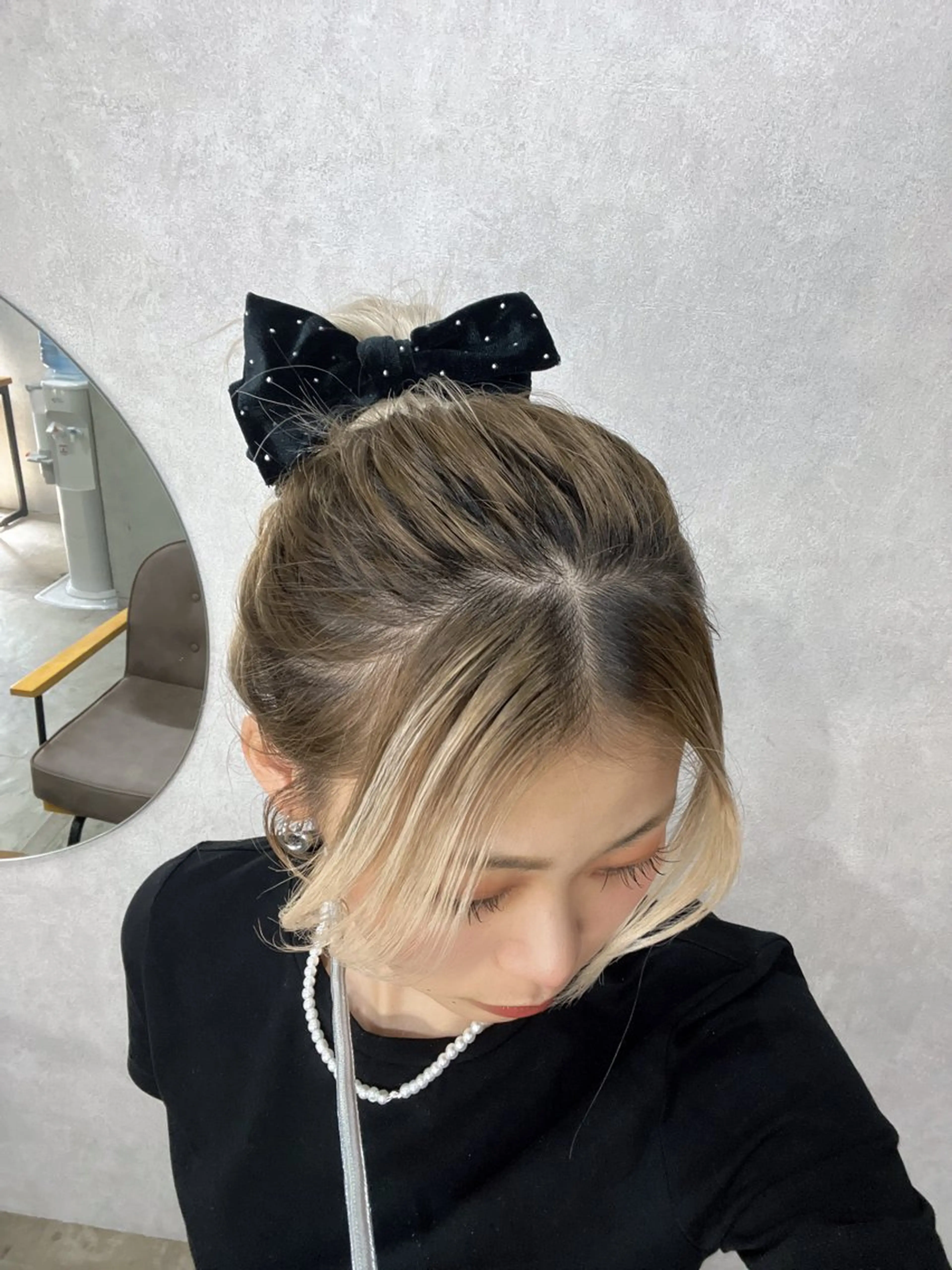 ミディアム ヘアセット maya レイヤーカットのヘアスタイル