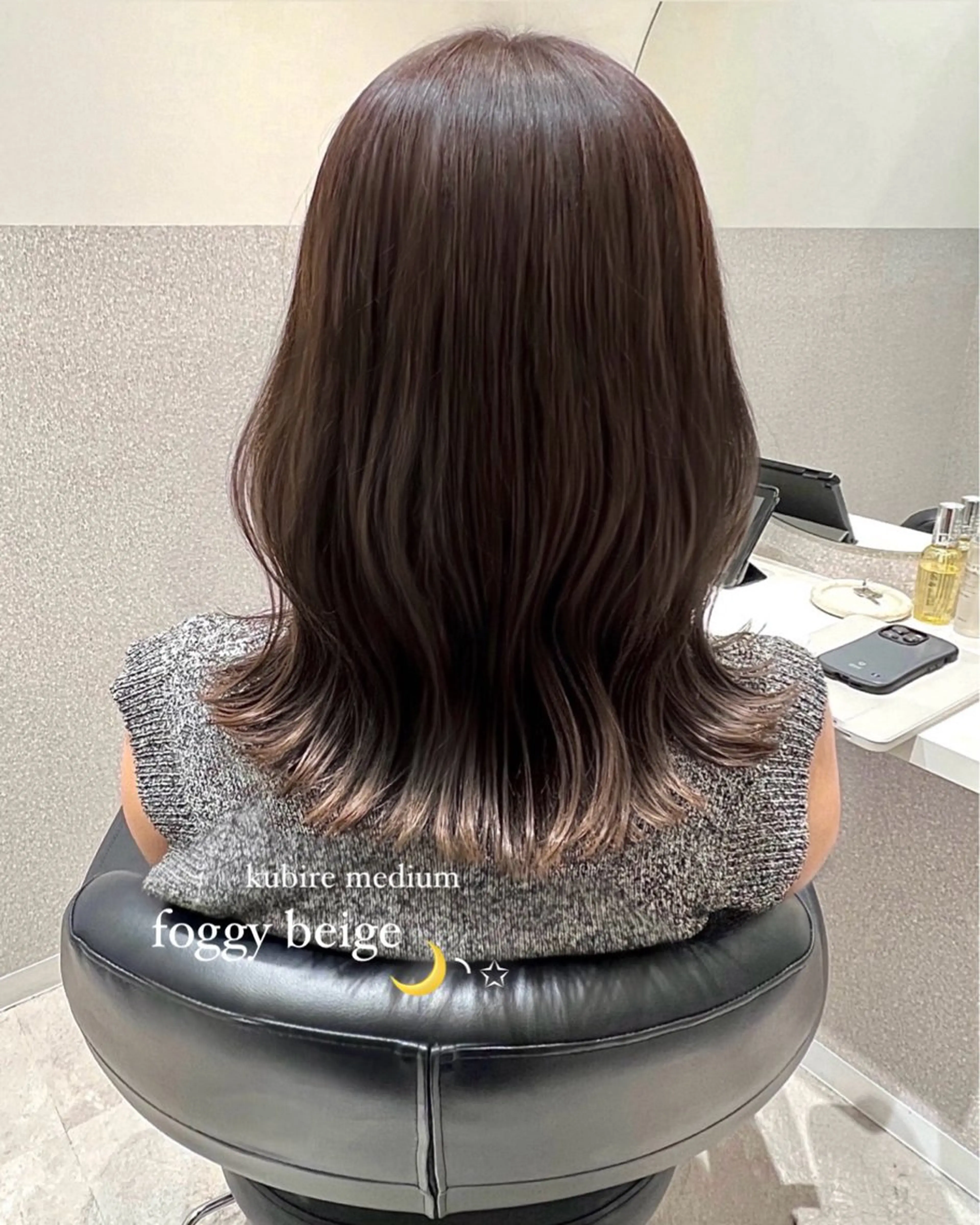 ミディアム カラー 透明感カラー 似合わせカット カット ヘアカラー トリートメント 赤み消し/透明感 🪽◝✩ 武者春花のヘアスタイル