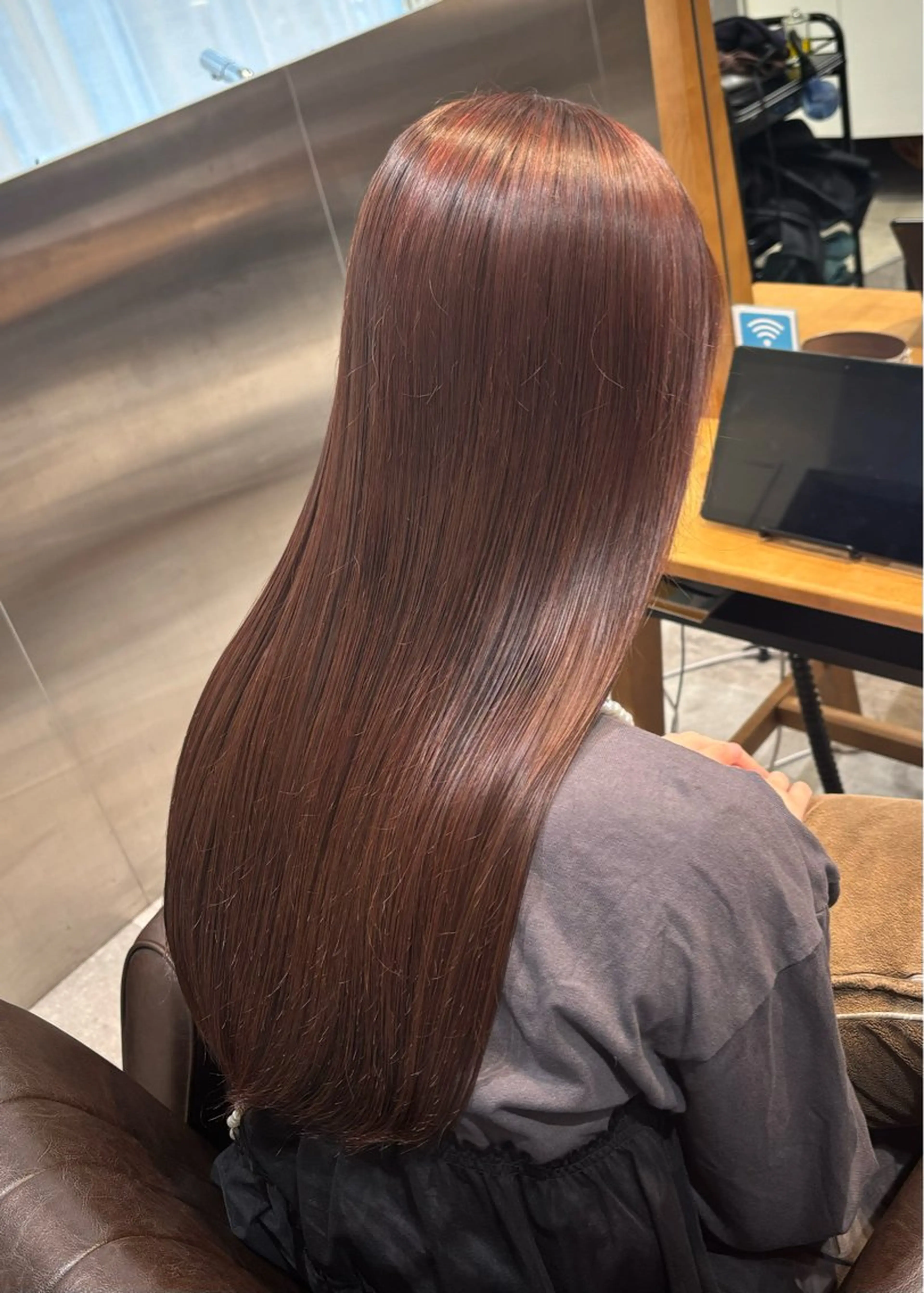 ロング カラー ヘアカラー トリートメント 似合わせカット 透明感カラー/中野のヘアスタイル