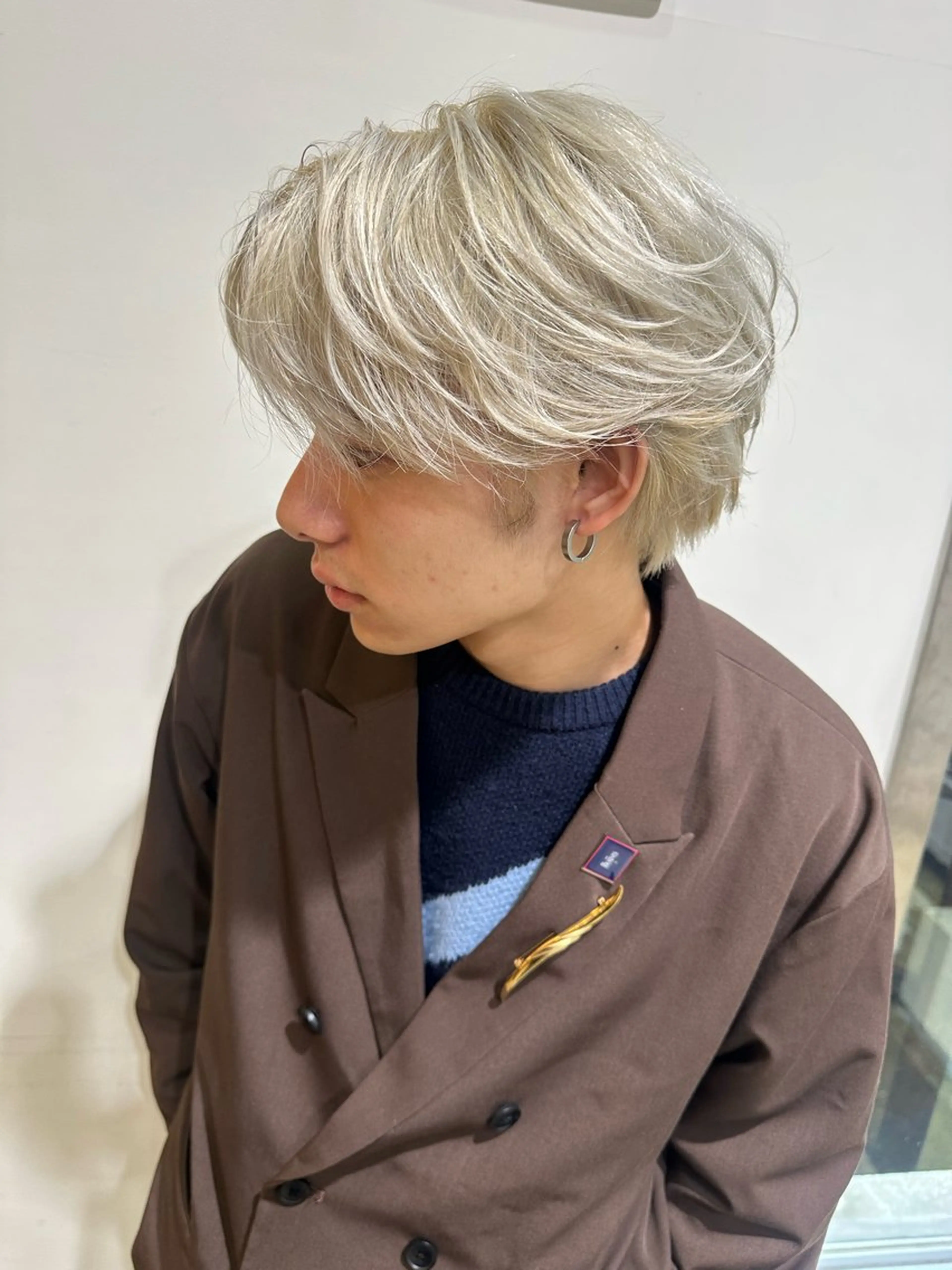 メンズ メンズブリーチ 酒徳 唯斗のヘアスタイル