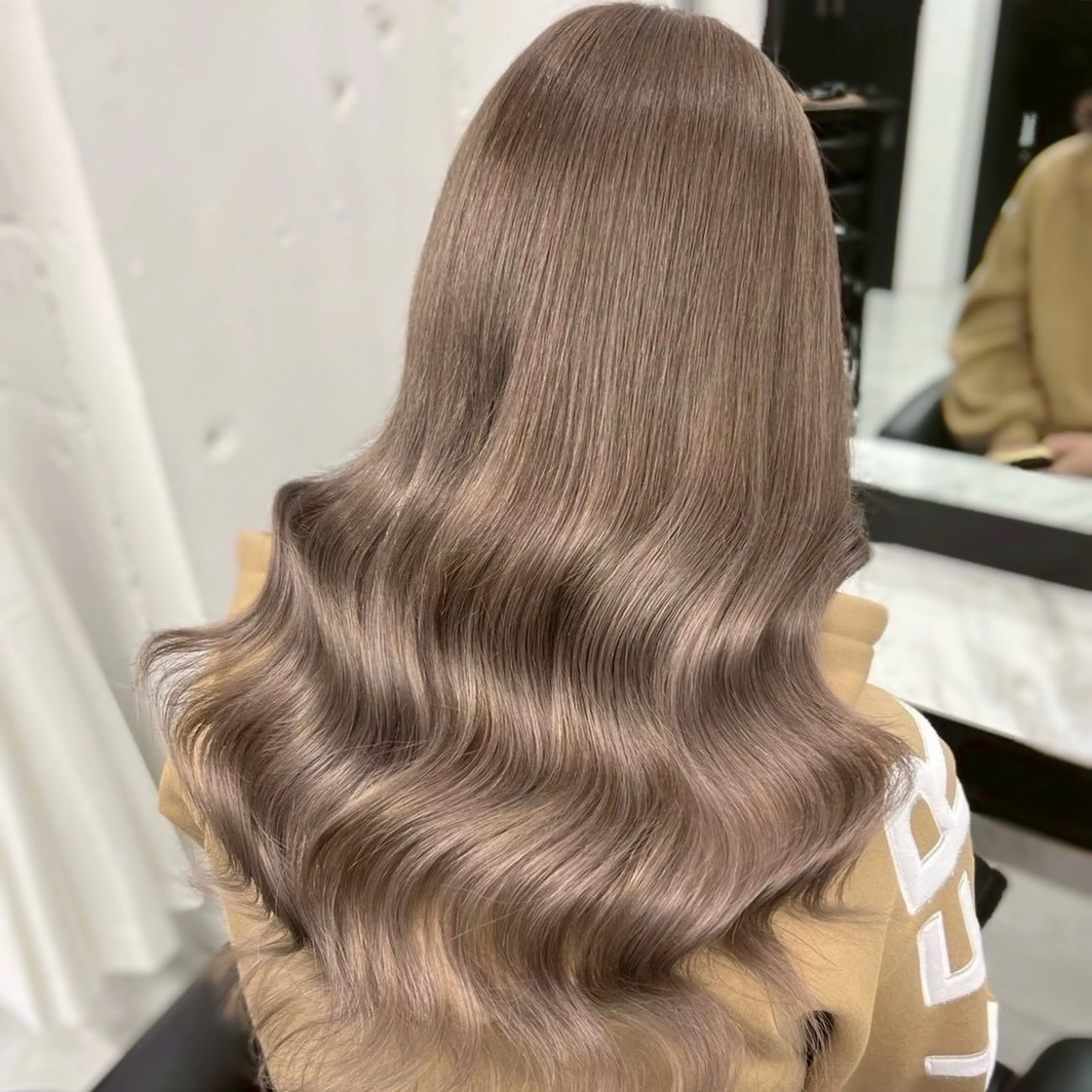 ロング 縮毛矯正/レイヤー カットtomonaのヘアスタイル