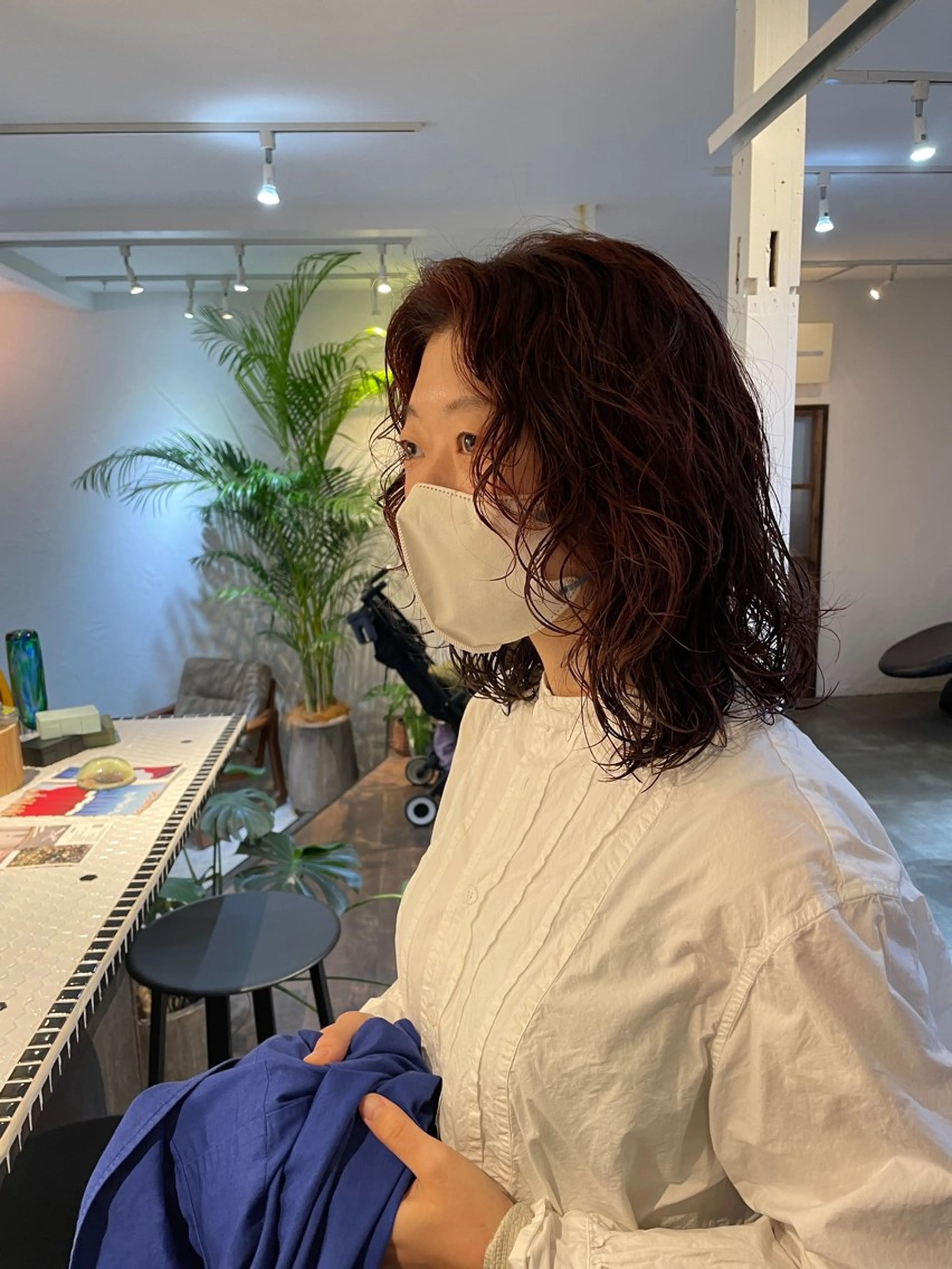 ミディアム パーマ 高橋 愛美のヘアスタイル