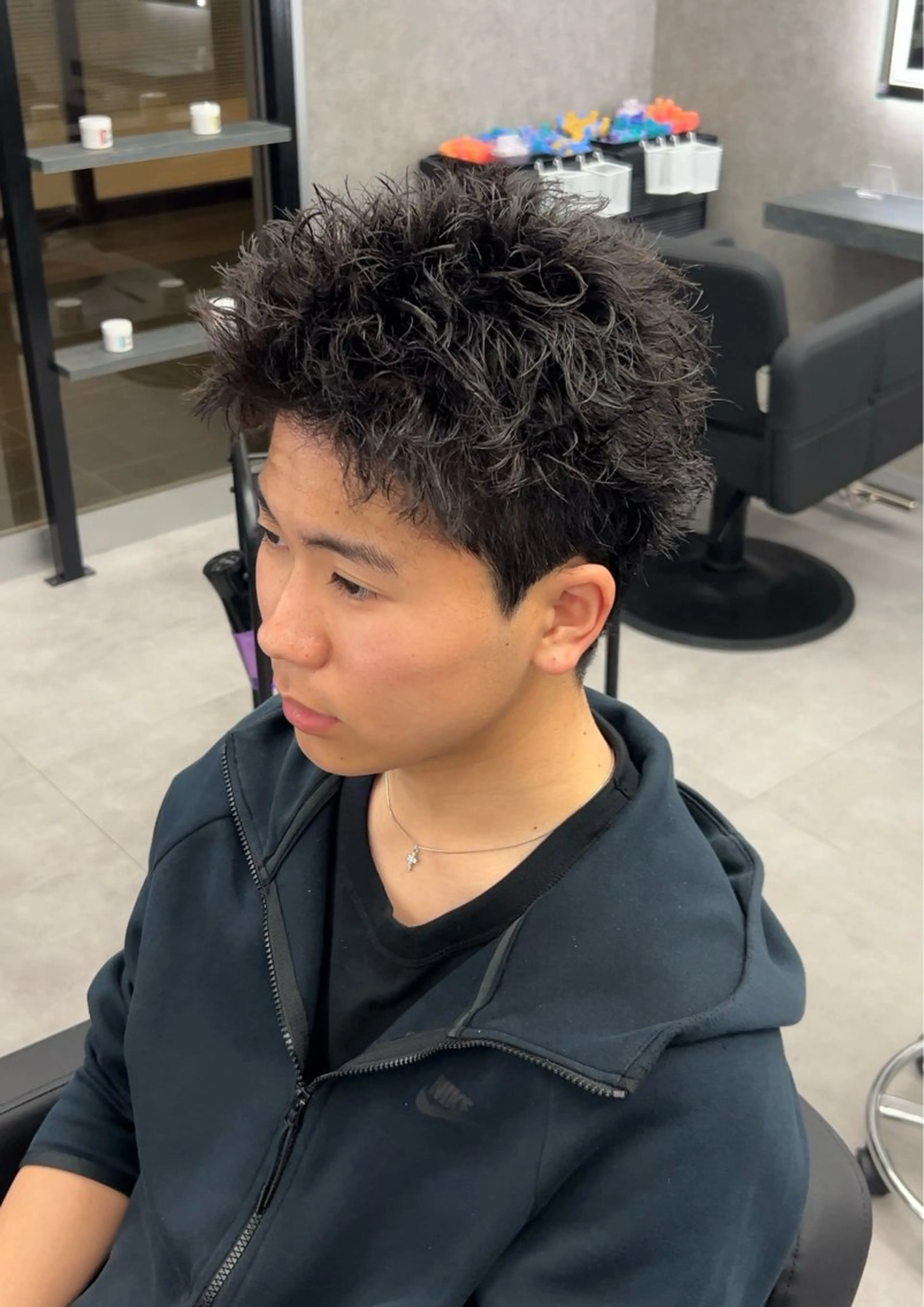 パーマ メンズ メンズパーマ スパイキーショート カット パーマ 【札幌メンズ特化】 つばさ🔥のヘアスタイル