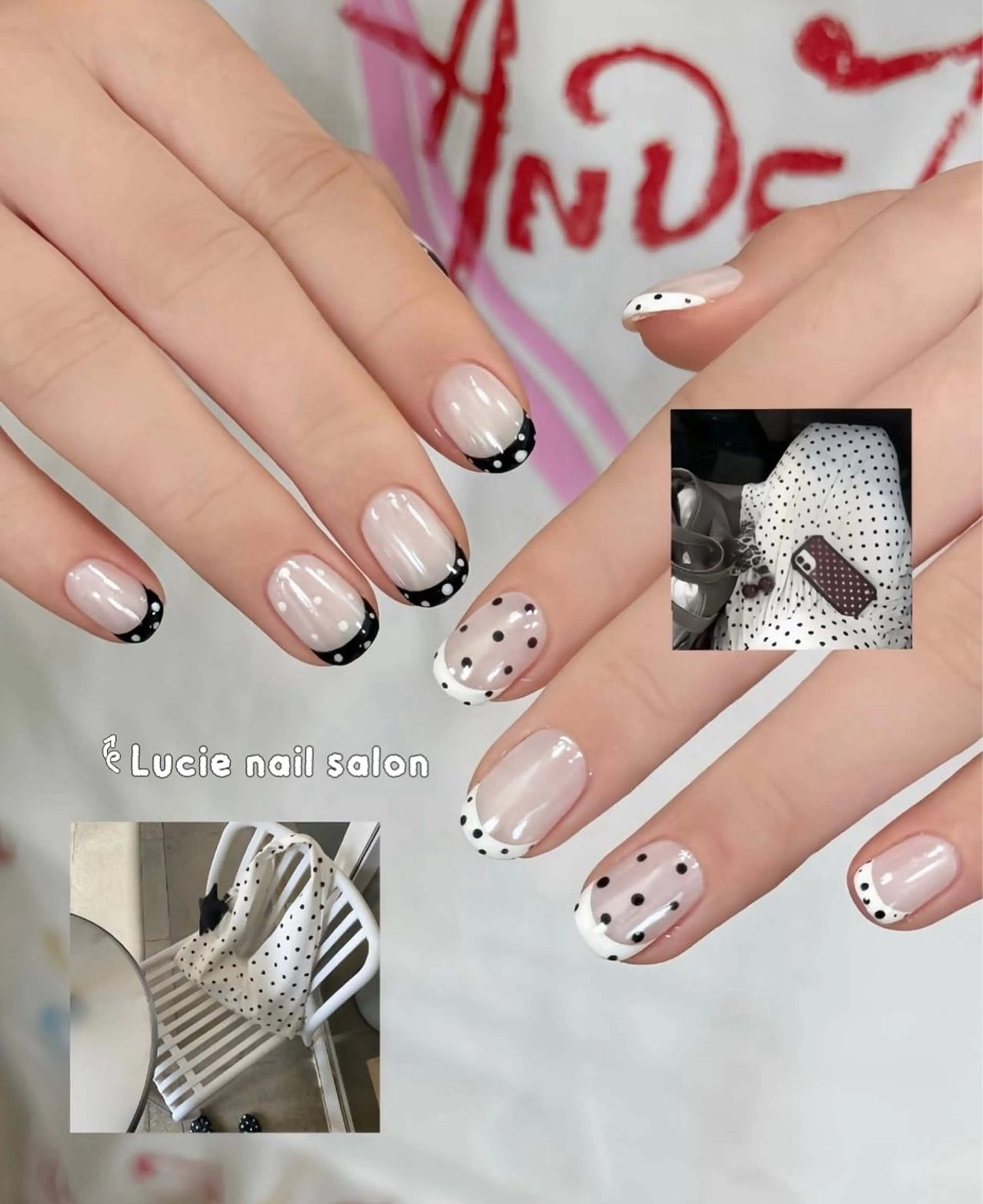 ネイル フレンチネイル ジェルネイル グラデーション 持ち込み オフィスネイル ハンドネイル LUCIE NAILのネイルデザイン