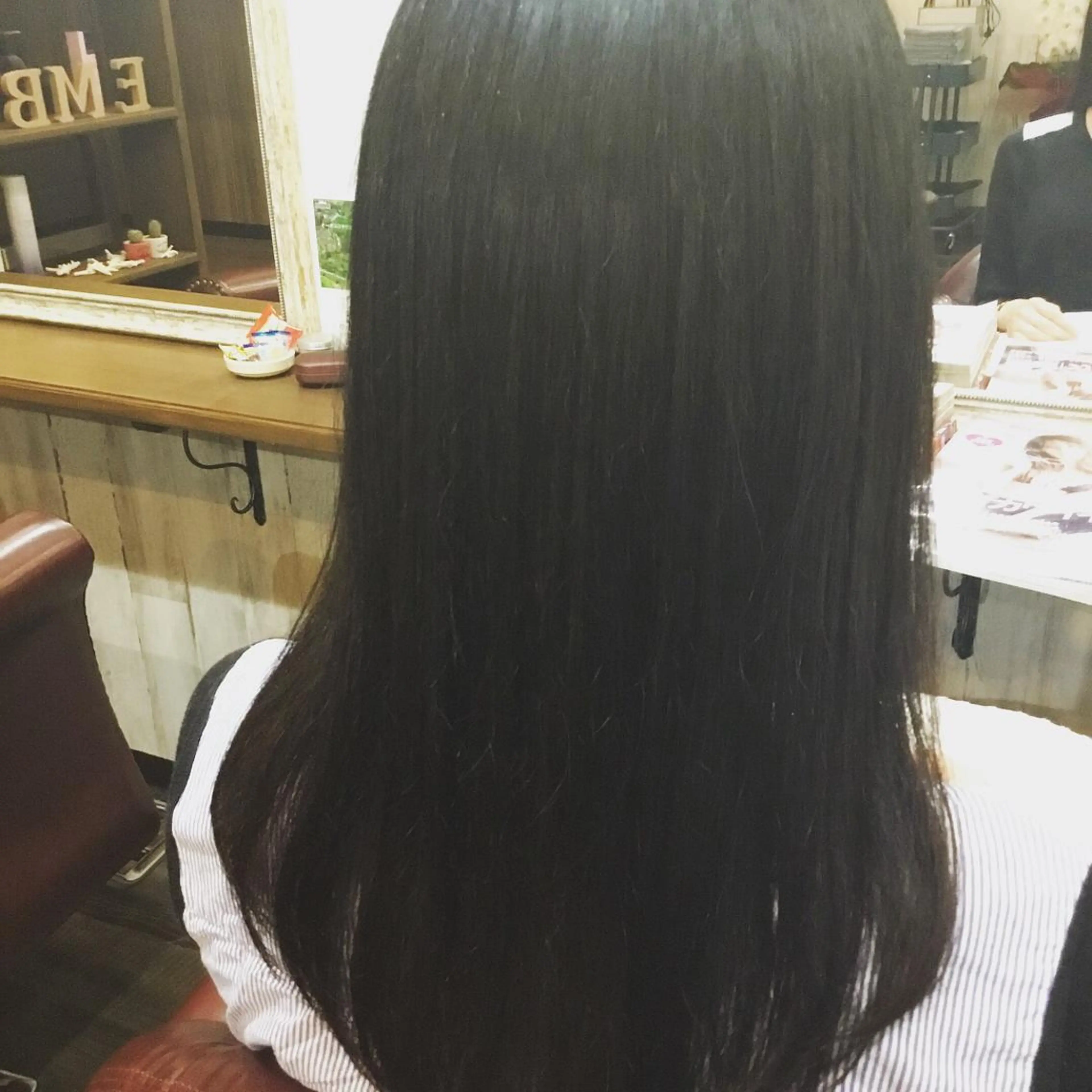 セミロング パーマ 金崎 新吾のヘアスタイル