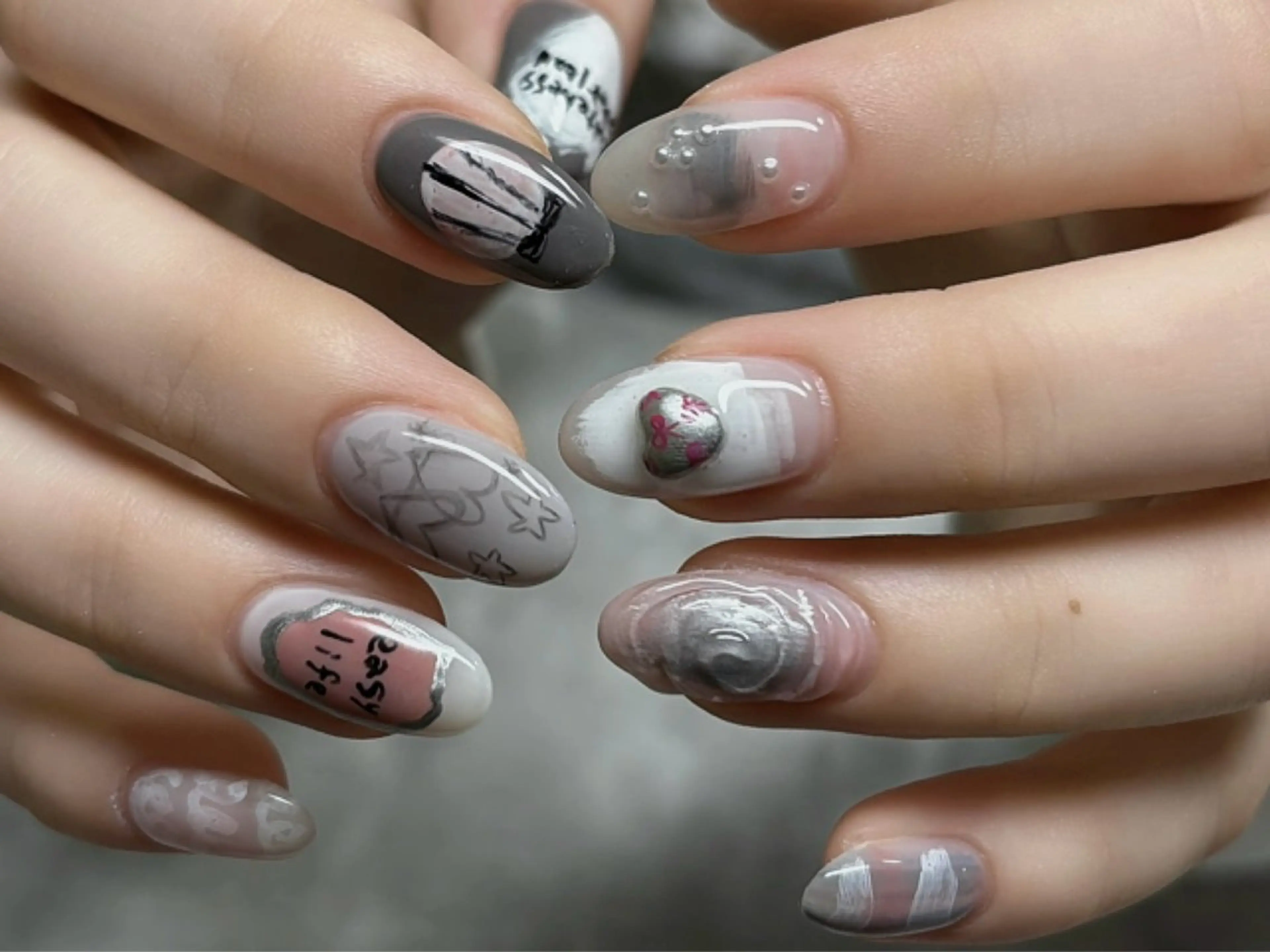 ネイル ハンドネイル 【Zina京都駅前】 きぬがわ らむのネイルデザイン