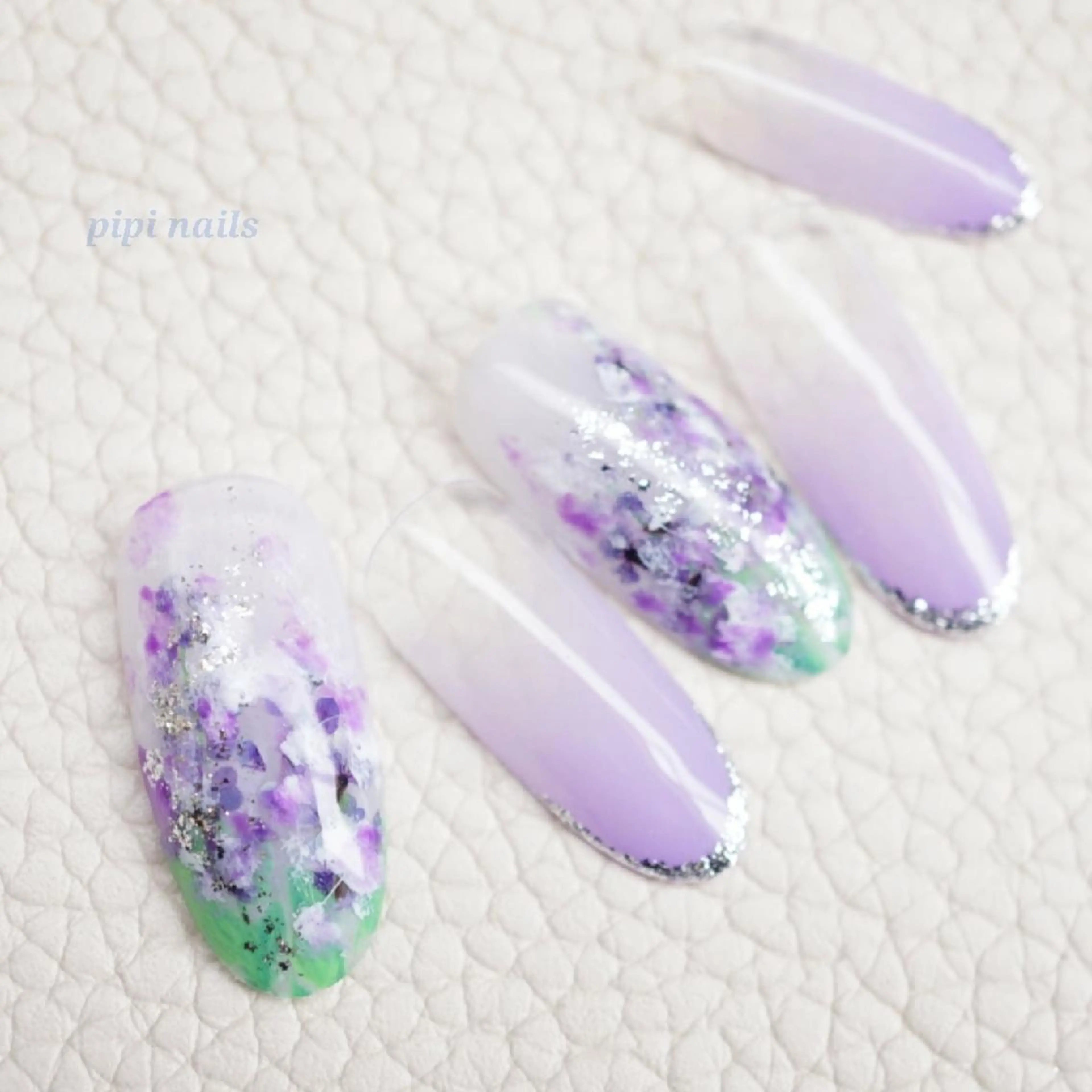 ネイル アートネイル 入学式 ジェルネイル グラデーション 春ネイル ピピネイルズ トモコのネイルデザイン