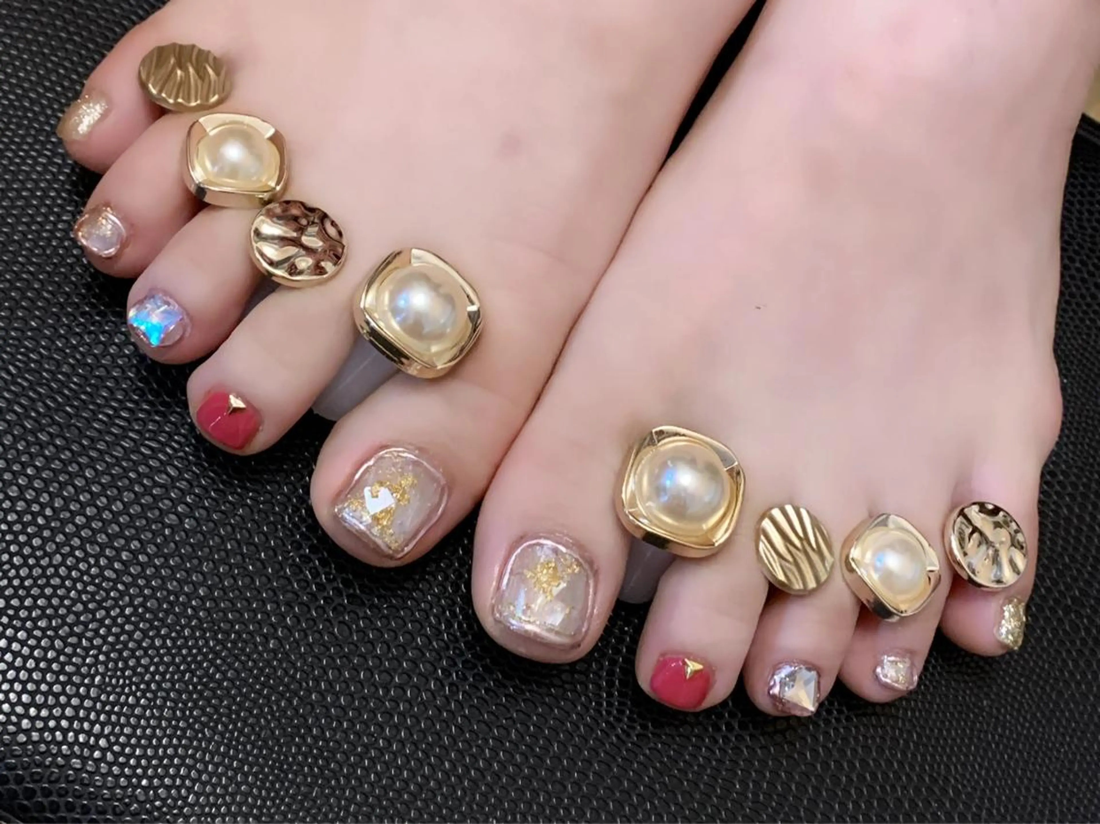 ネイル アニマル柄 アートネイル フットネイル ニュアンスネイル ネイルチップ x.1.0.nail ♡Cのネイルデザイン
