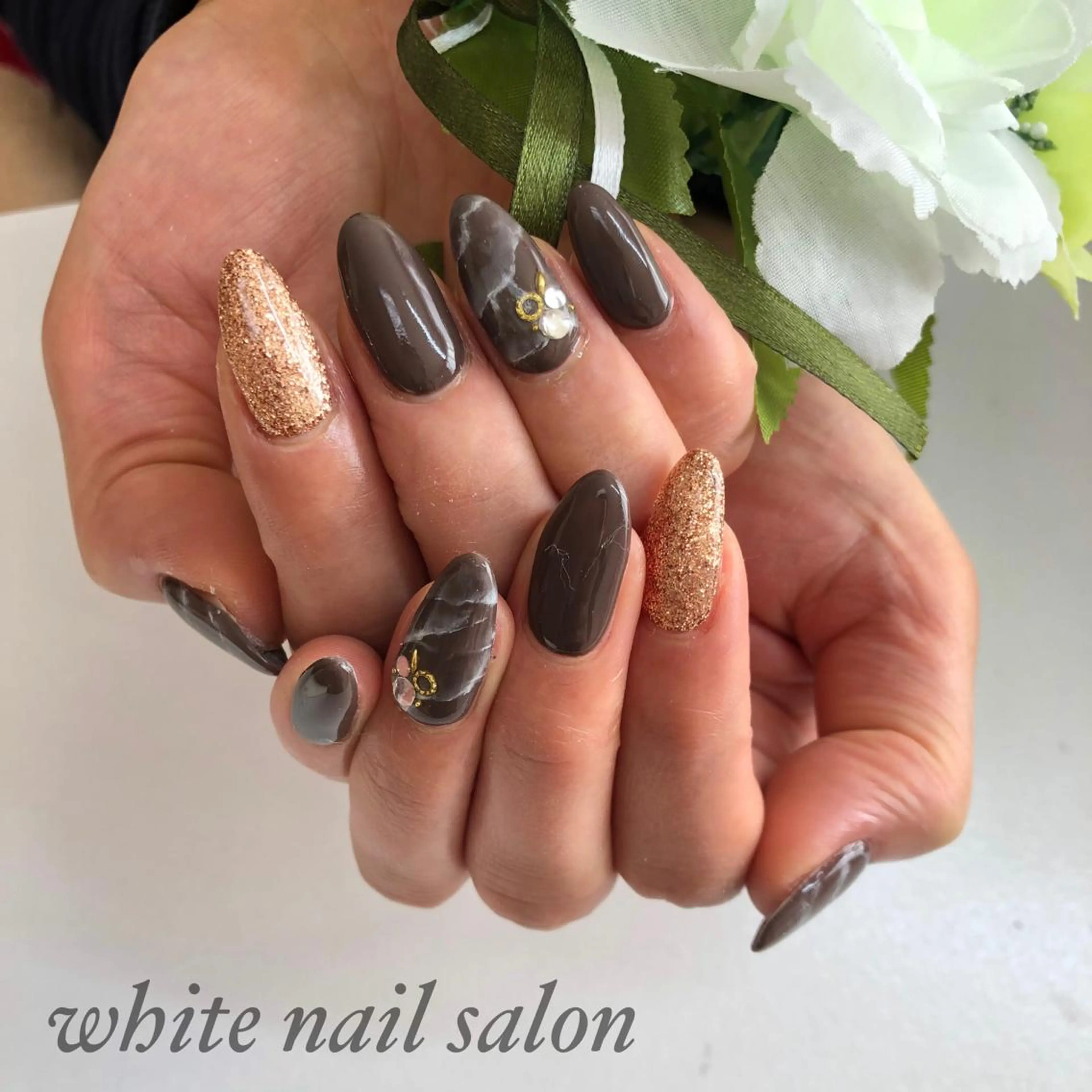ネイル アートネイル フットネイル フレンチネイル ジェルネイル ハードジェル ハンドネイル white nail salonのネイルデザイン