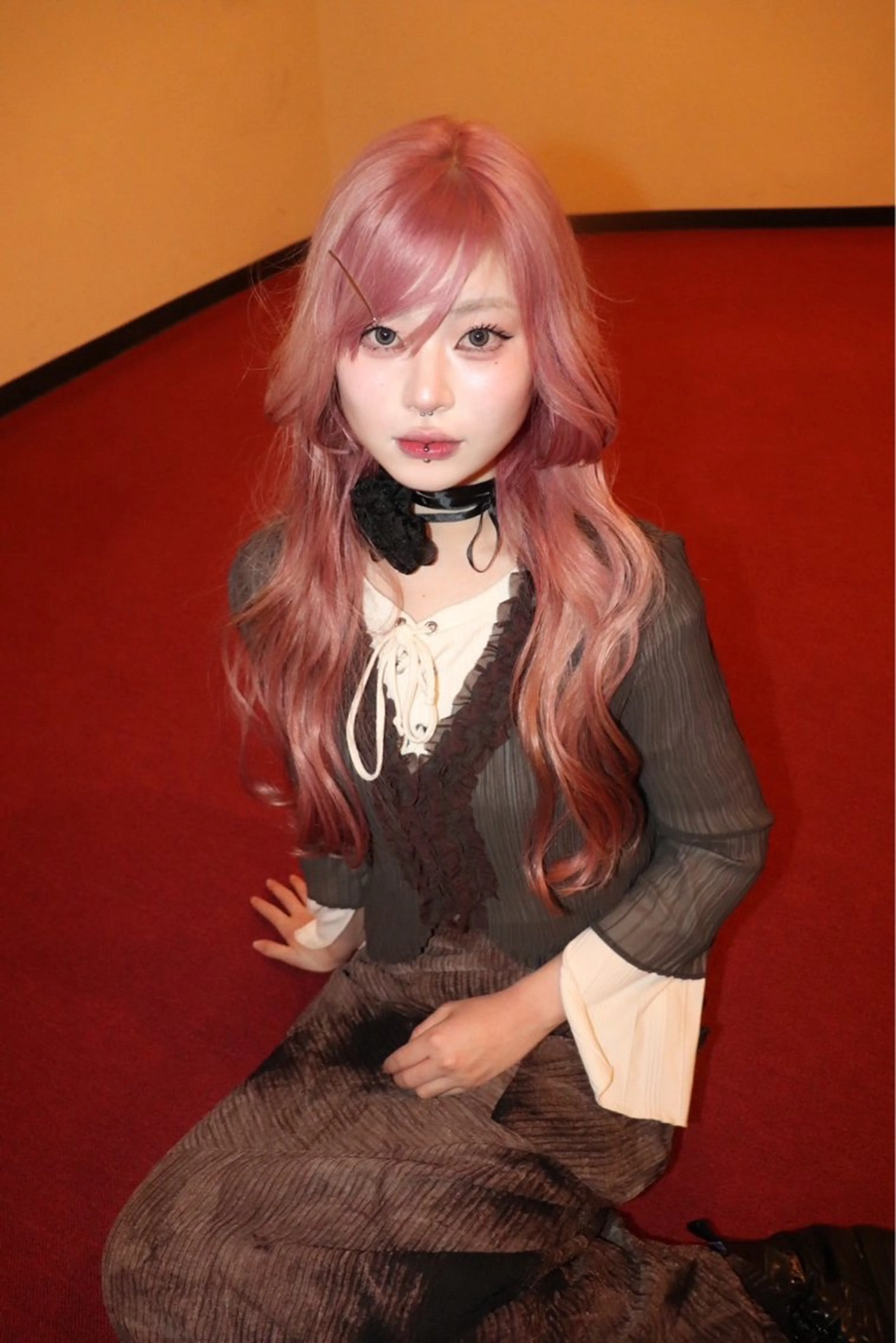 ロング カラー ヘアアレンジ @kyoniyy KYONIのヘアスタイル