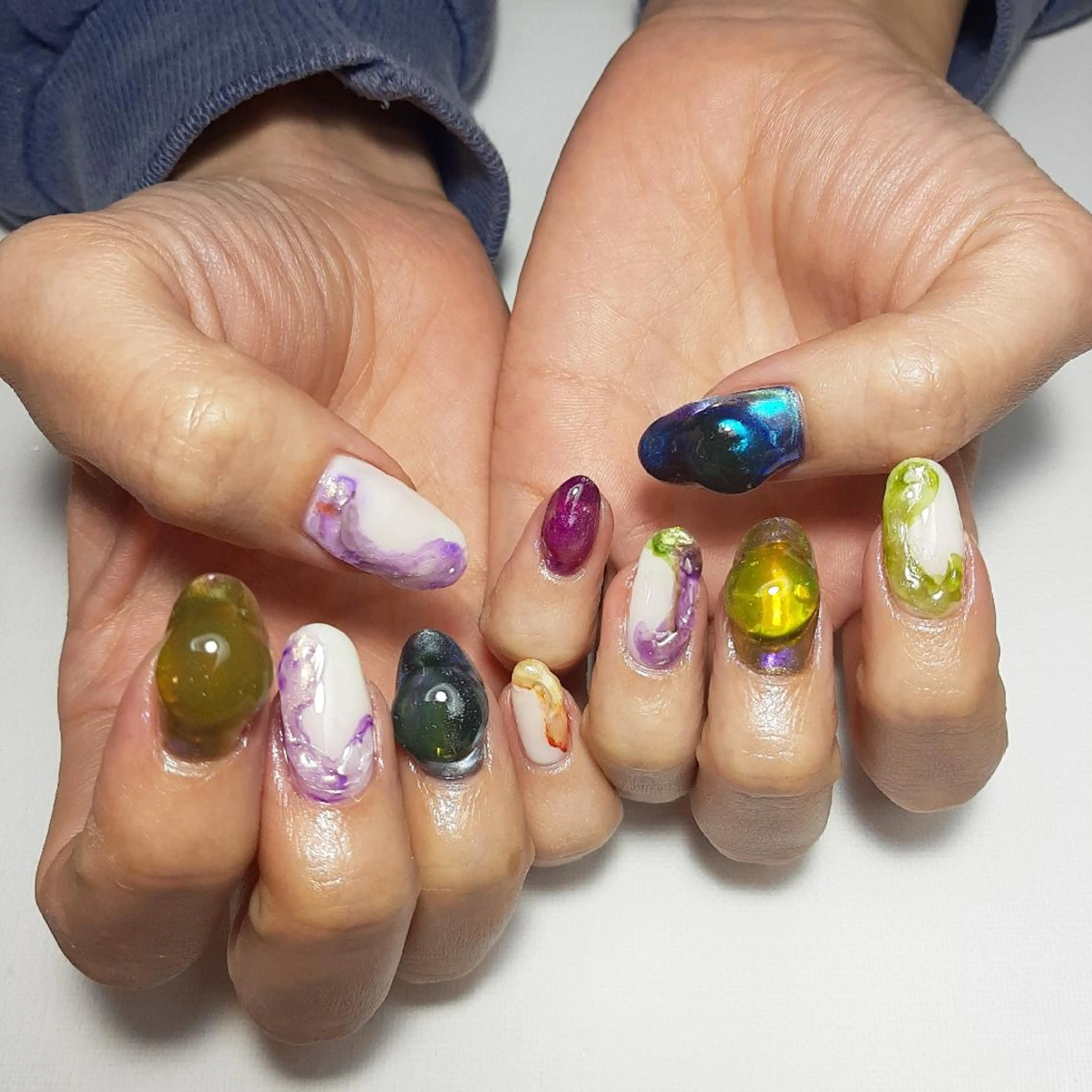 ネイル 氷ネイル・うるうるネイル owlnail /持込みデザイン専門のネイルデザイン