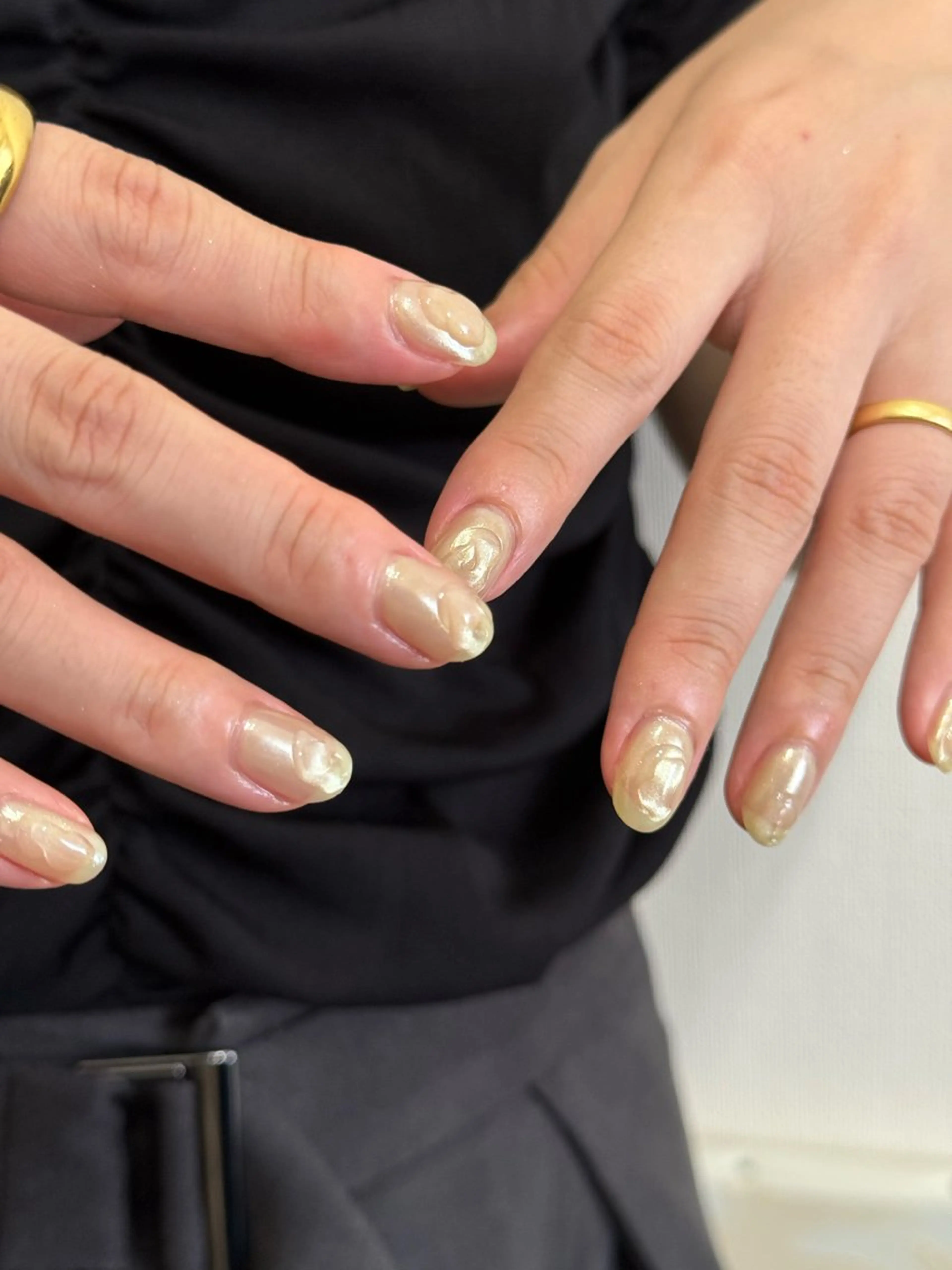 ネイル 氷ネイル・うるうるネイル ハンドネイル フットネイル kiii.__ ✴︎*のネイルデザイン