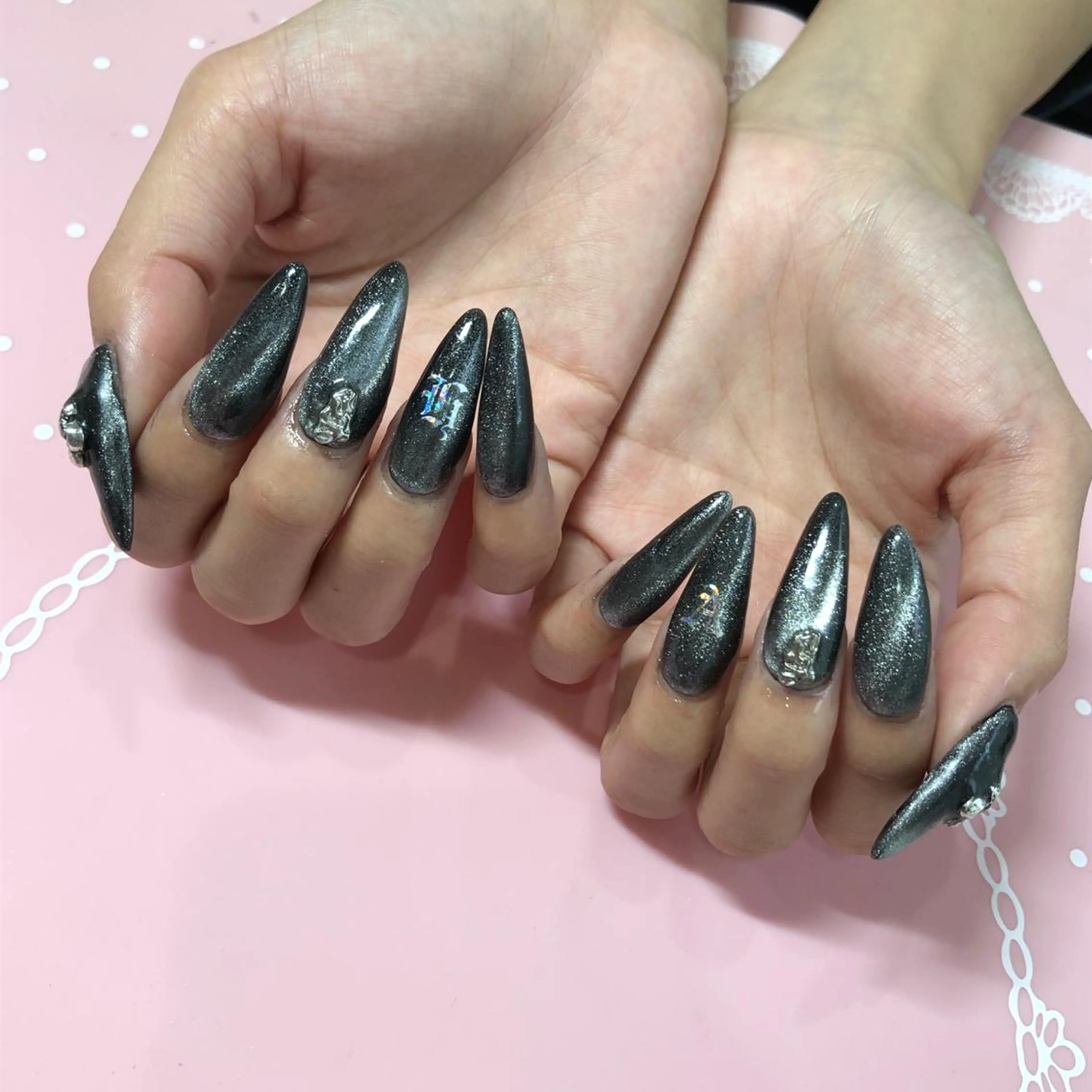 ロング ネイル ハンドネイル 《LB》ラブリエ Nail&eyeのマツエク・マツパデザイン