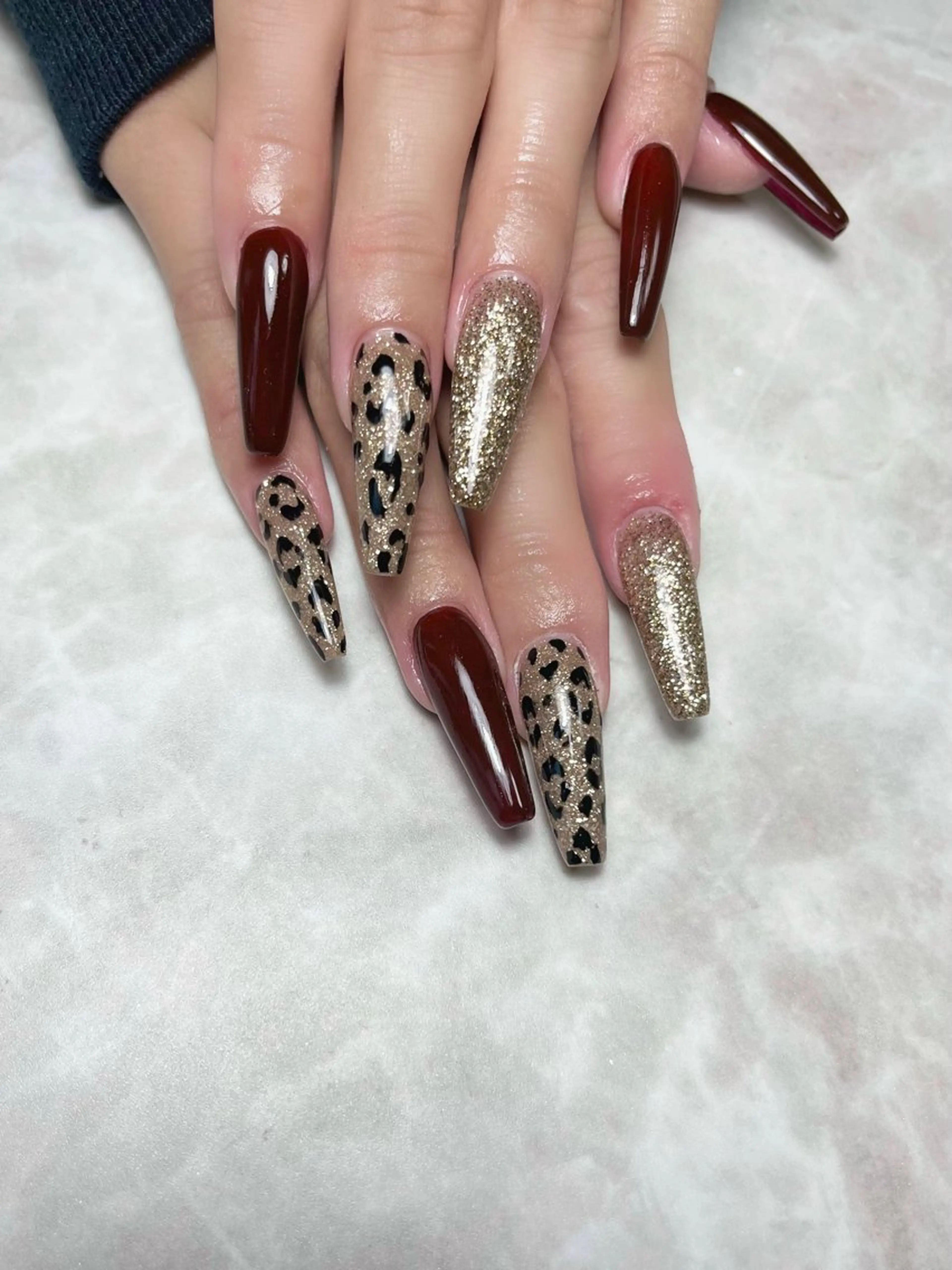 ネイル ロングネイル スカルプネイル スクエアネイル Nailsalon E's cafeのネイルデザイン